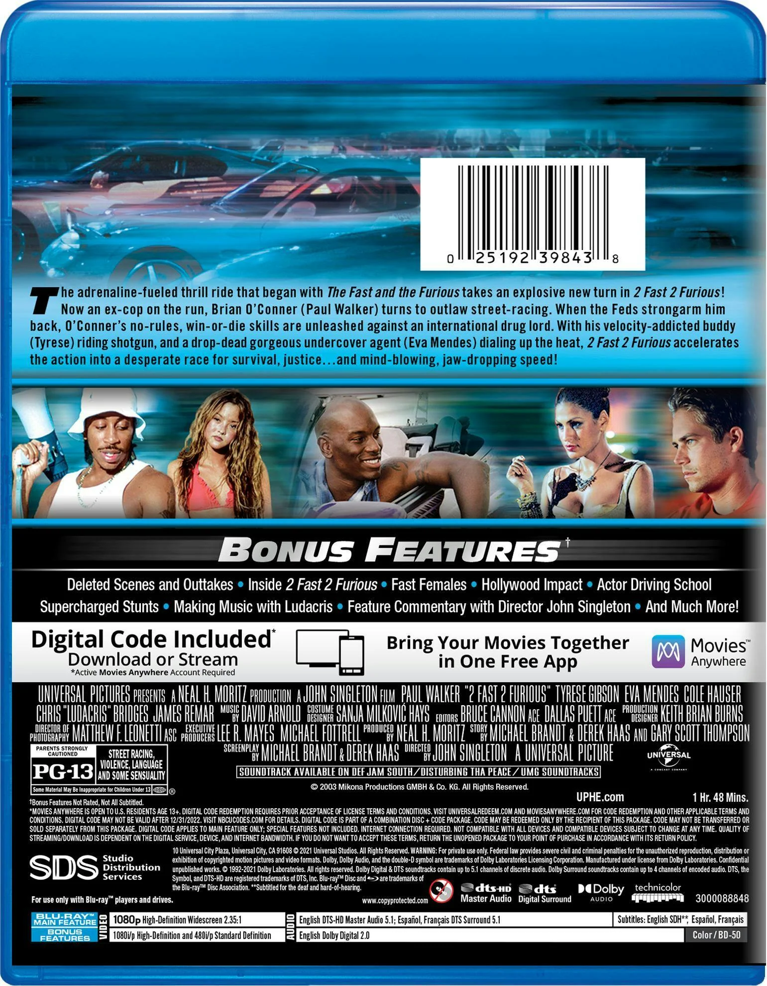 2 Fast 2 Furious (Digital) [Blu-ray] - Image 2