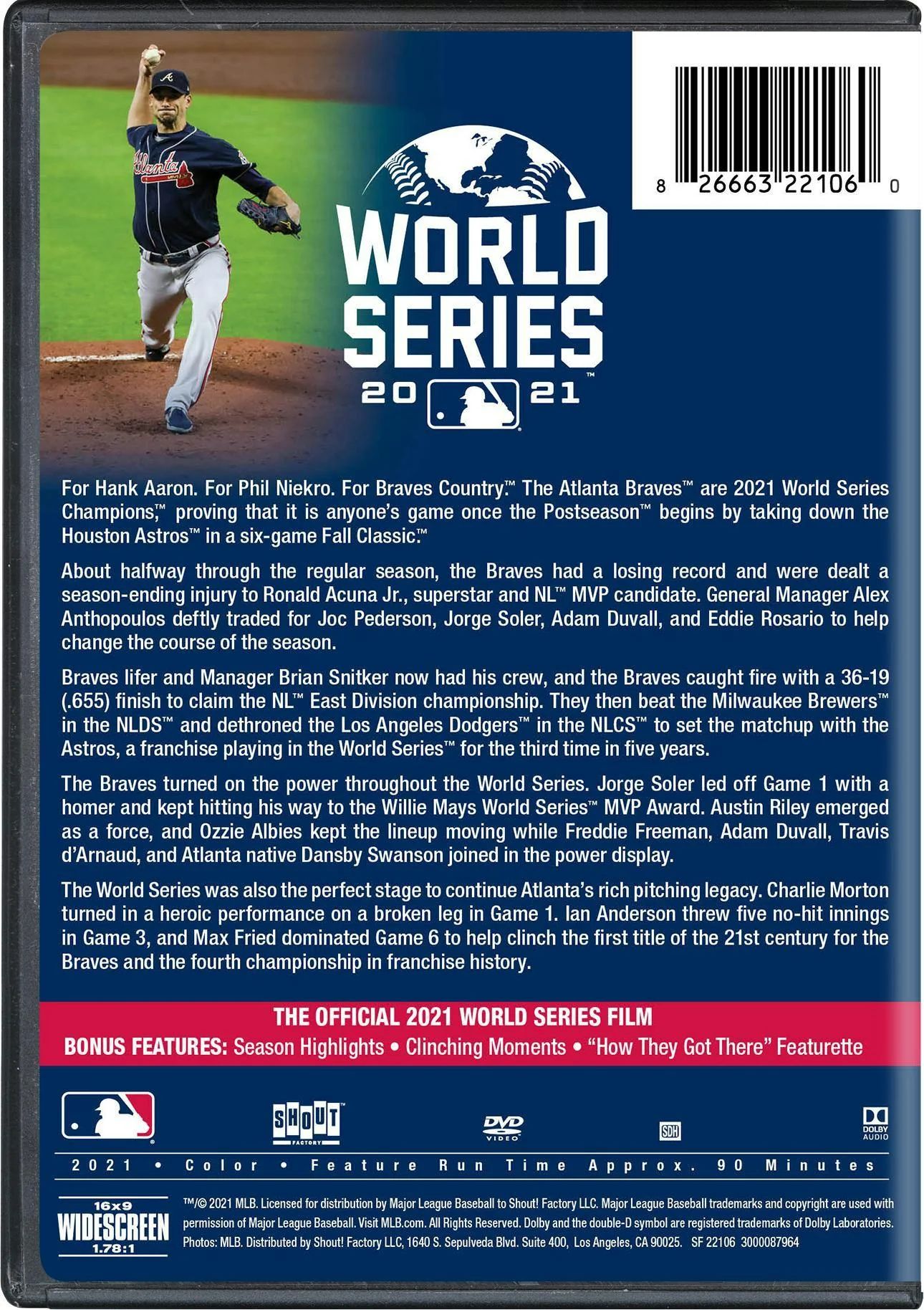 2021 World Series Champions: Atlanta Braves [DVD] - Image 3
