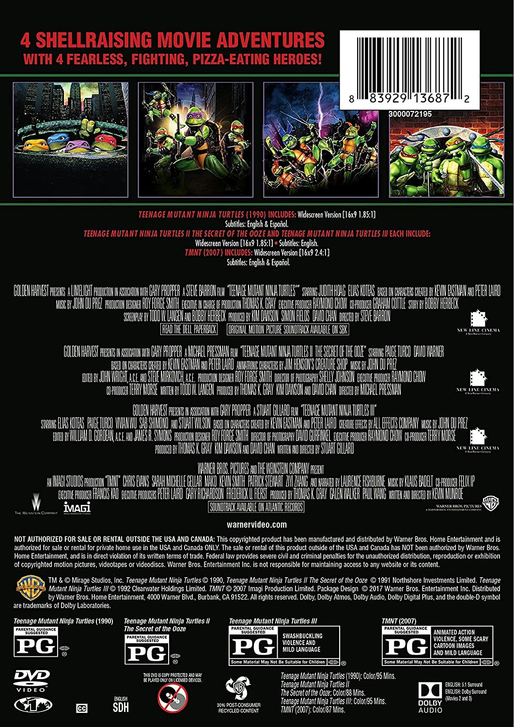 4 Film Favorites: Teenage Mutant Ninja Turtles (4FF) [DVD] - Image 2