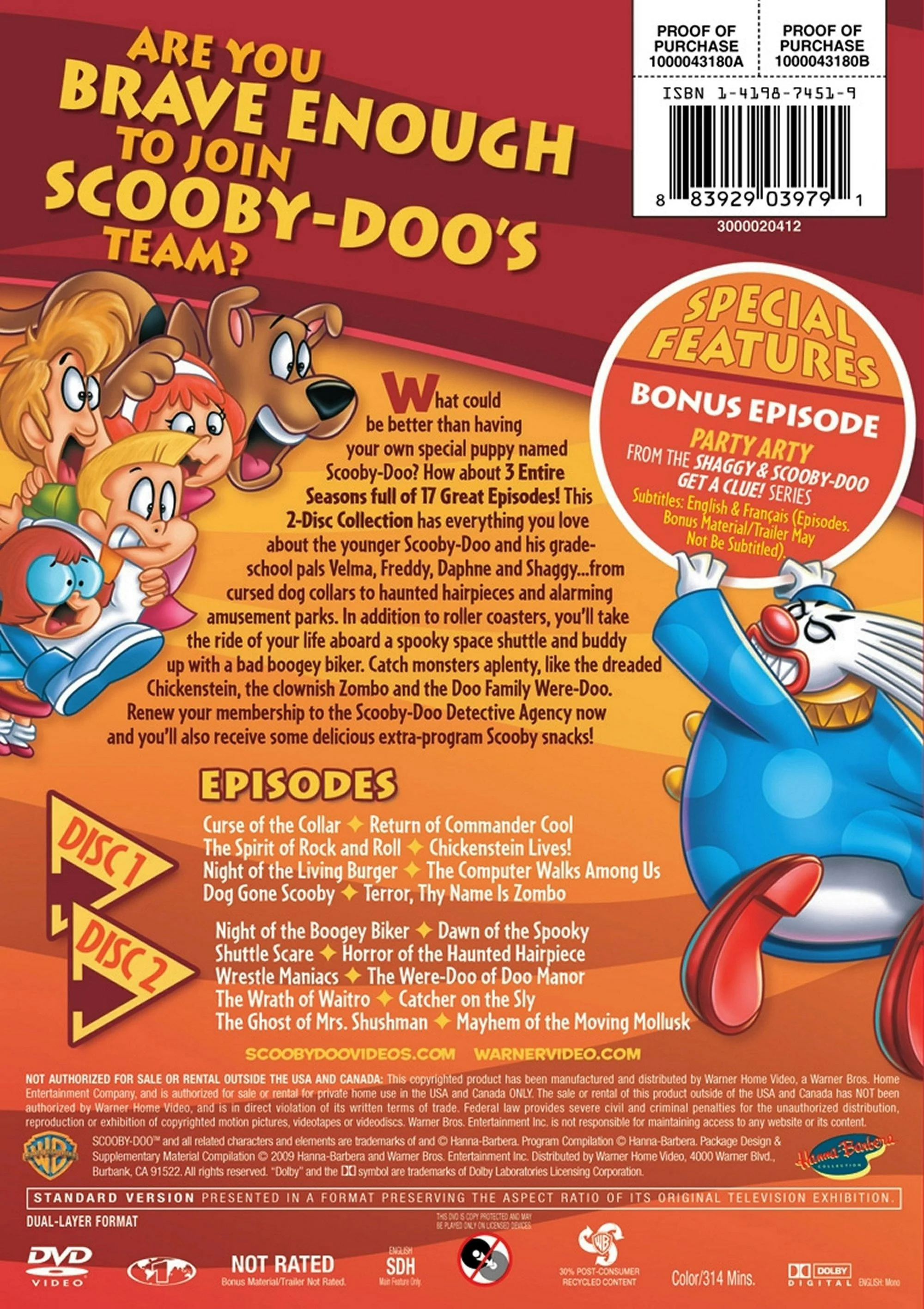 A Pup Named Scooby-Doo: Seasons 2-4 [DVD] - Image 2