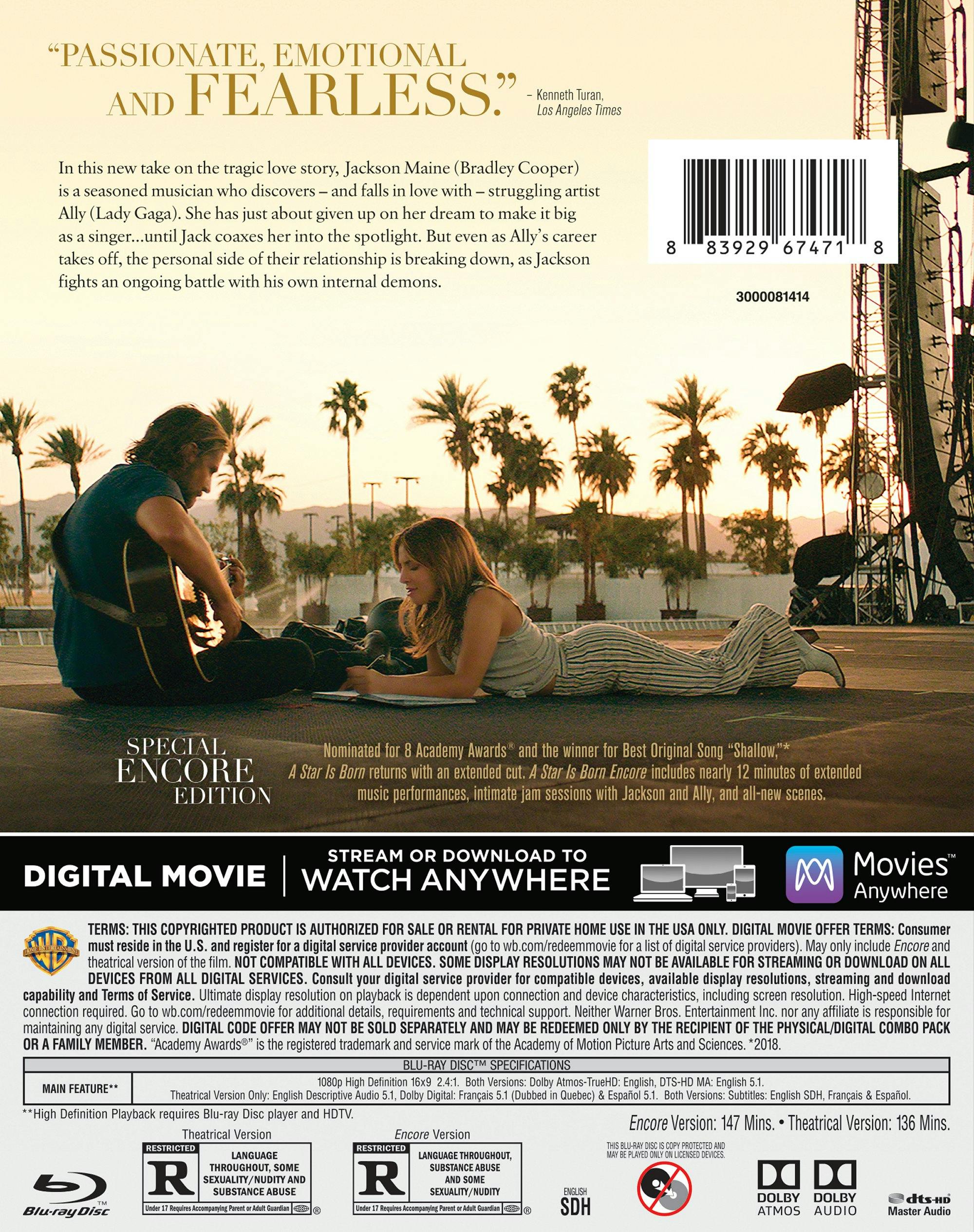 A Star Is Born: Encore Edition (Blu-ray) [Blu-ray] - Image 2