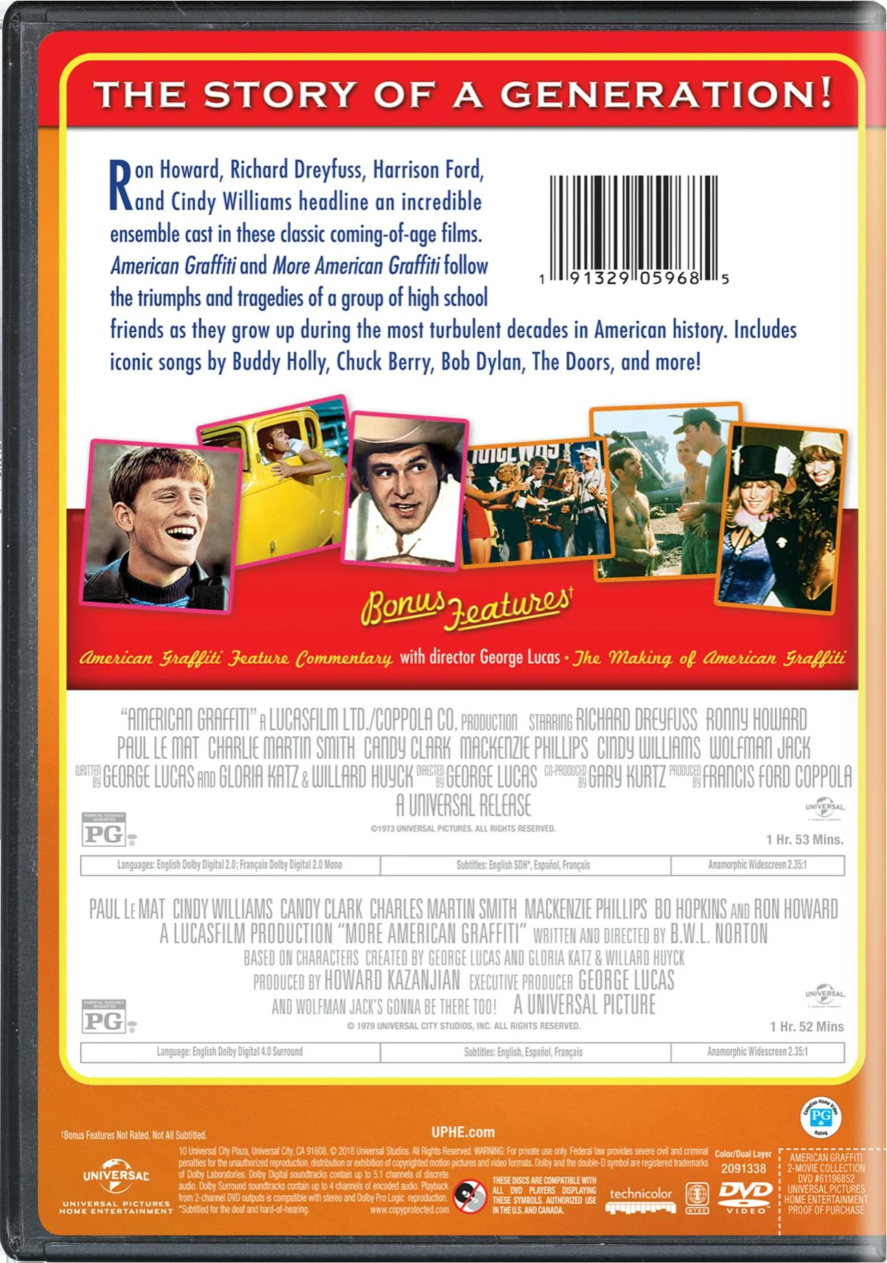 American Graffiti/More American Graffiti (DVD Double Feature) [DVD] - Image 2