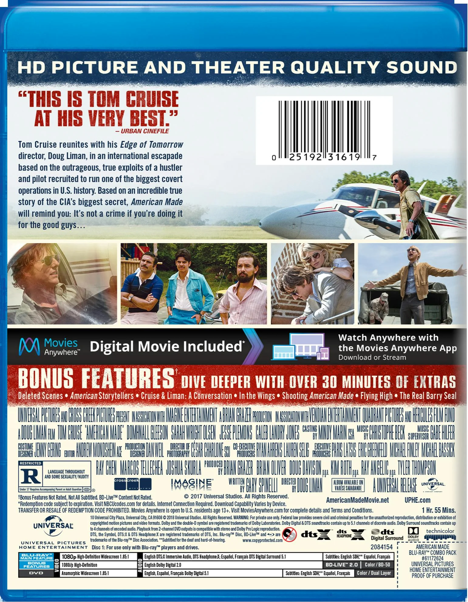 American Made (DVD + Digital) [Blu-ray] - Image 2