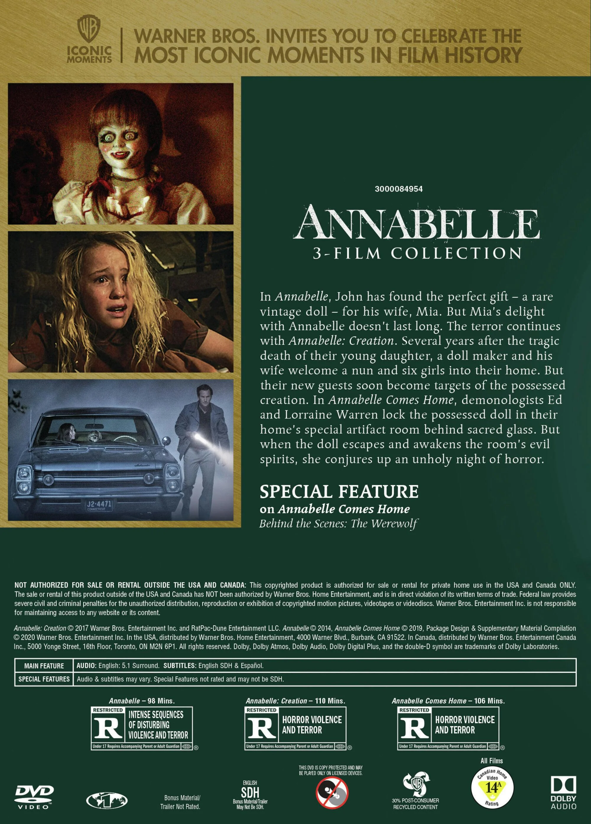 Annabelle: 3 Film Collection [DVD] - Image 3