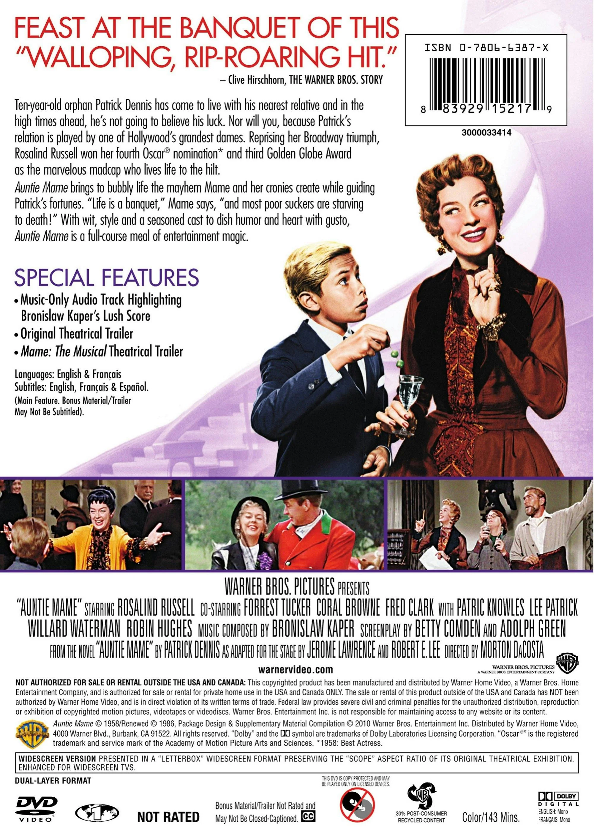 Auntie Mame (DVD New Packaging) [DVD] - Image 2