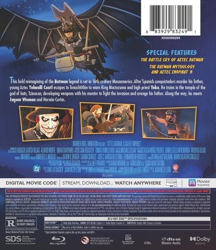 Aztec Batman: Clash of Empires (Blu-ray + Digital) [Blu-ray] - Image 3