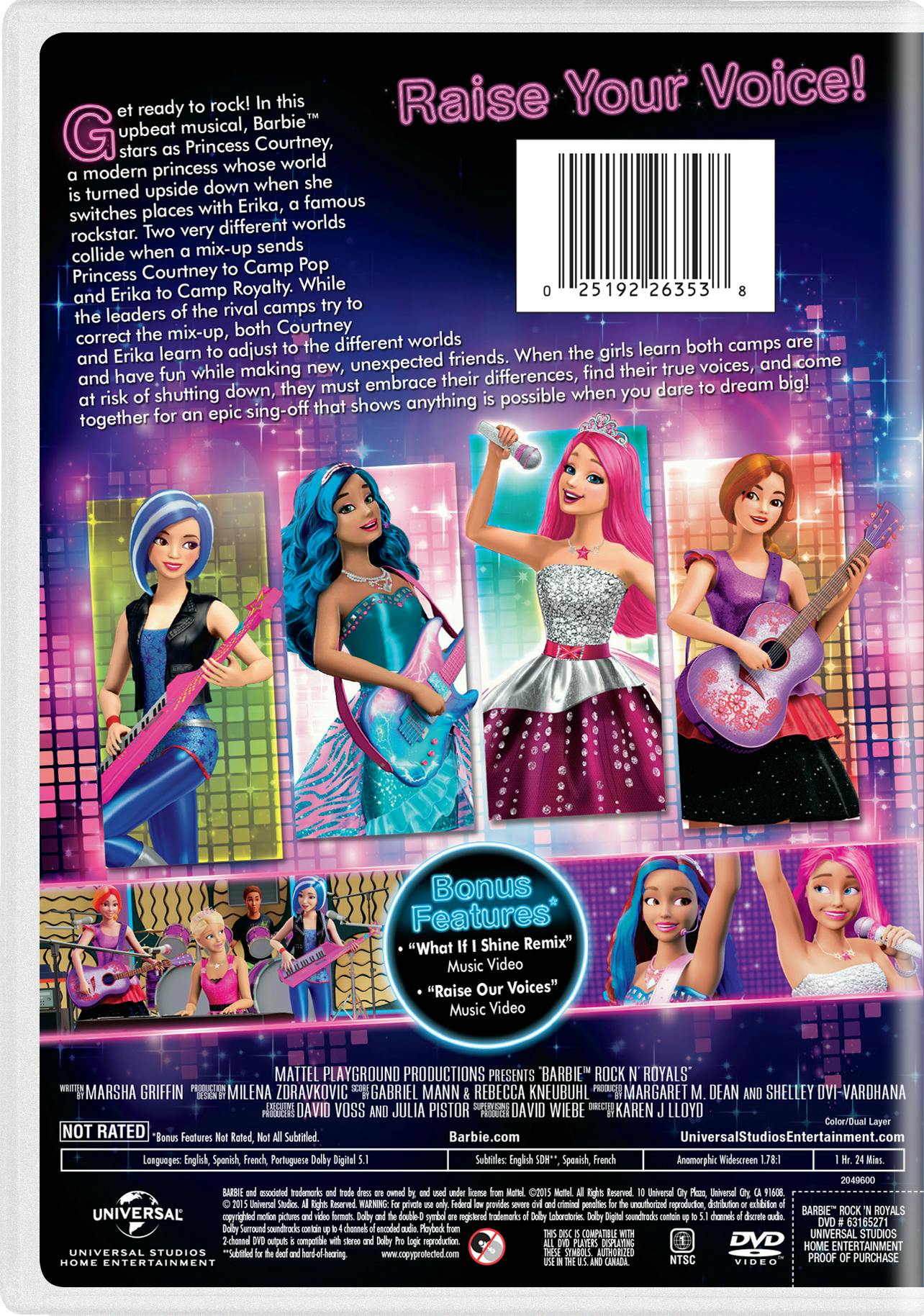 Barbie in Rock 'N' Royals [DVD] - Image 2