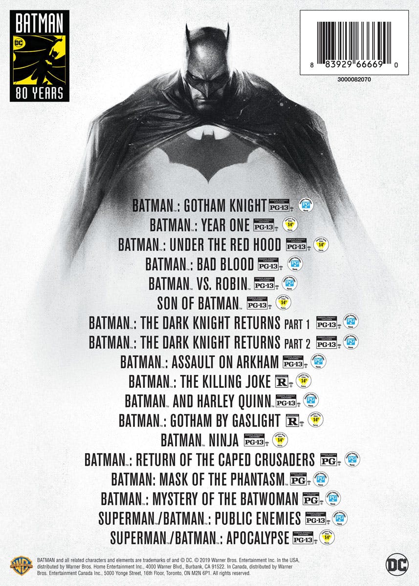 Batman 80th Anniversary Animated 18-film Collection (Box Set) [DVD] - Image 3
