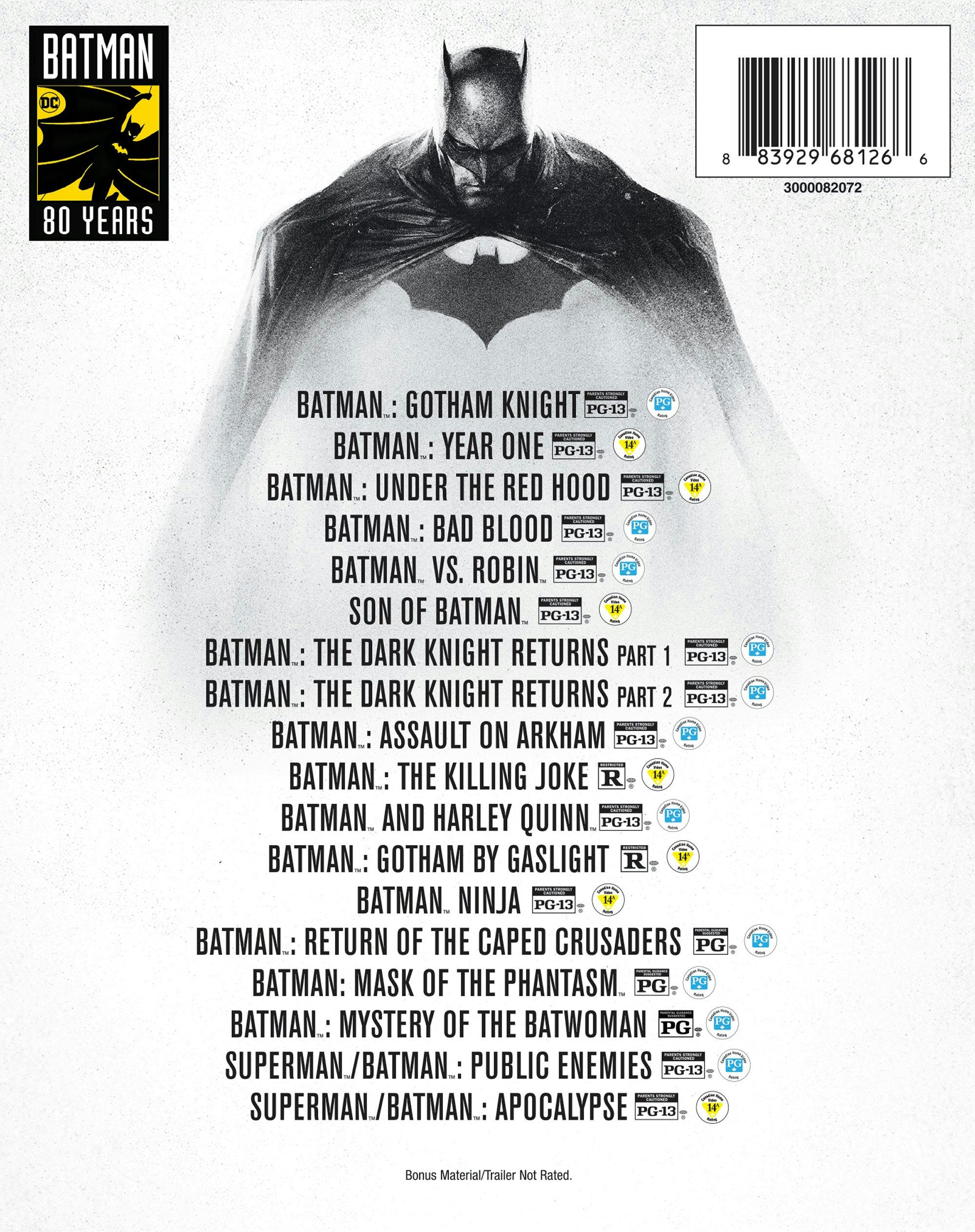 Batman 80th Anniversary Animated 18-film Collection (Box Set) [Blu-ray] - Image 3