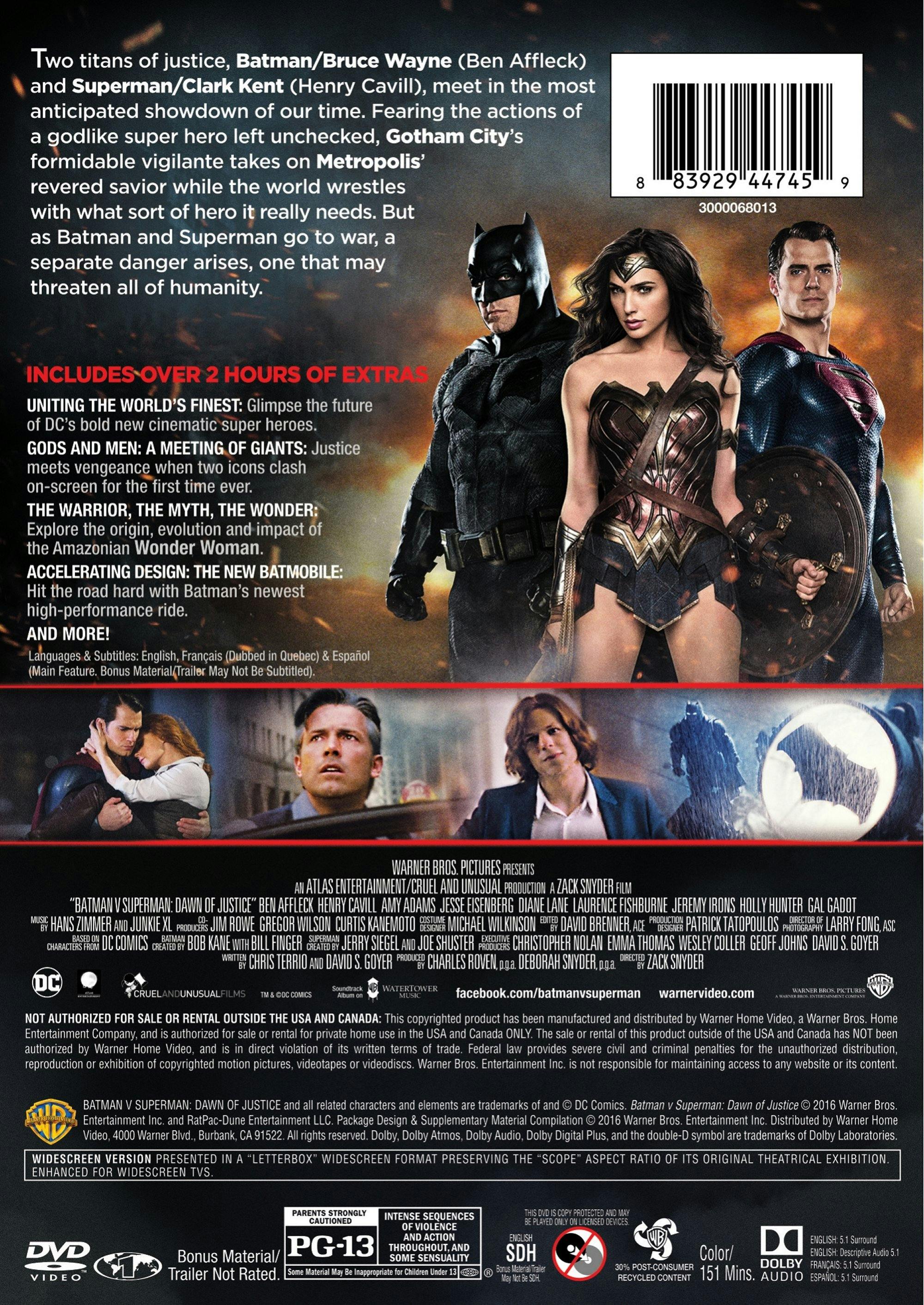 Batman V Superman - Dawn of Justice (Special Edition) [DVD] - Image 2