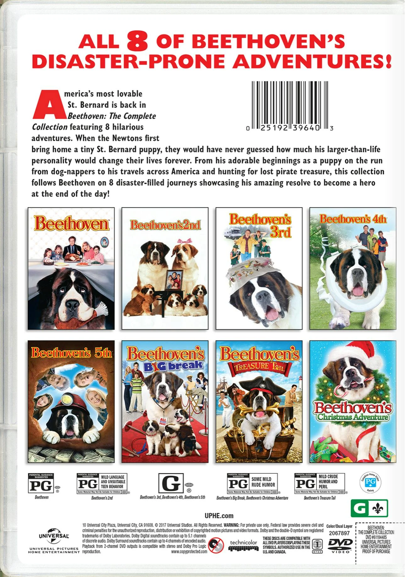 Beethoven's Complete Dog-gone Collection (DVD Set) [DVD] - Image 2