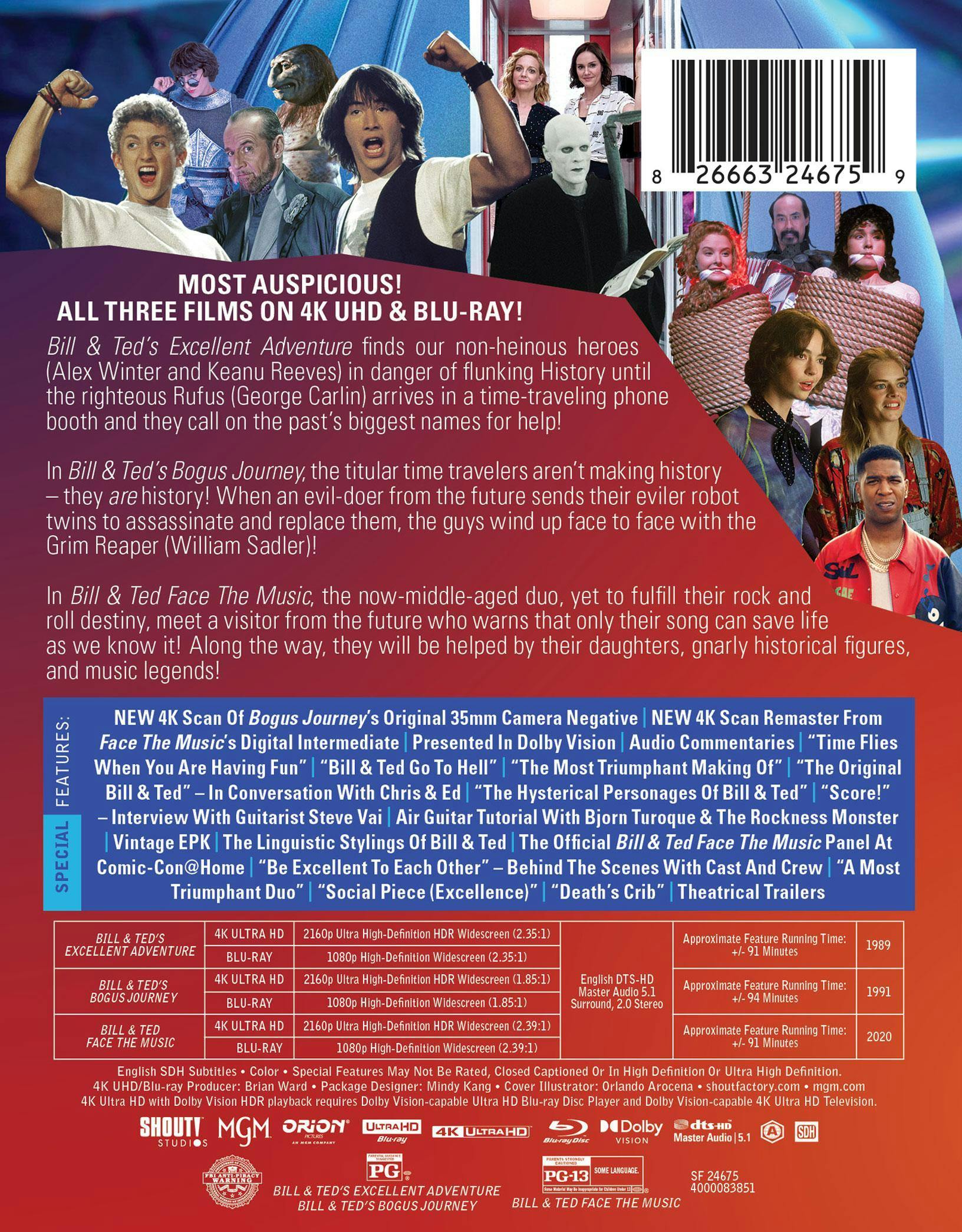 Bill & Ted's Most Triumphant Trilogy (4K Ultra HD + Blu-ray) [UHD] - Image 3