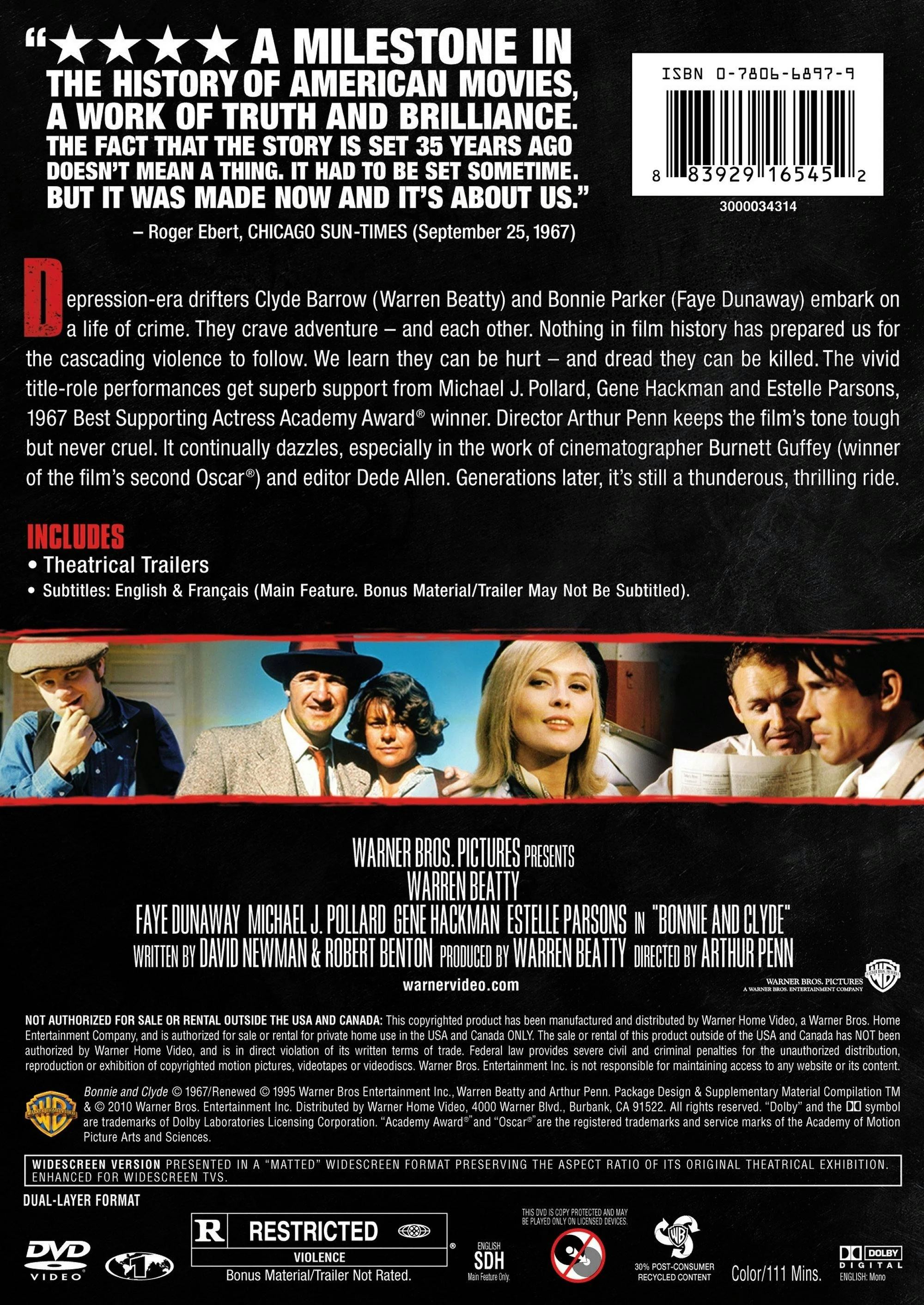 Bonnie and Clyde (DVD New Packaging) [DVD] - Image 2