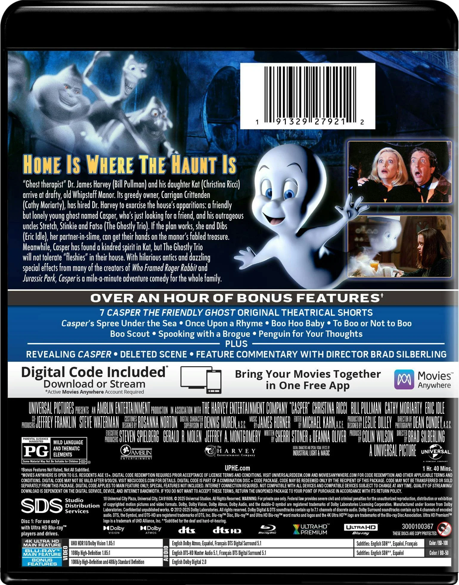 Casper - 4K Ultra HD + Blu-ray + Digital (4K Ultra HD + Blu-ray + Digital) [UHD] - Image 3