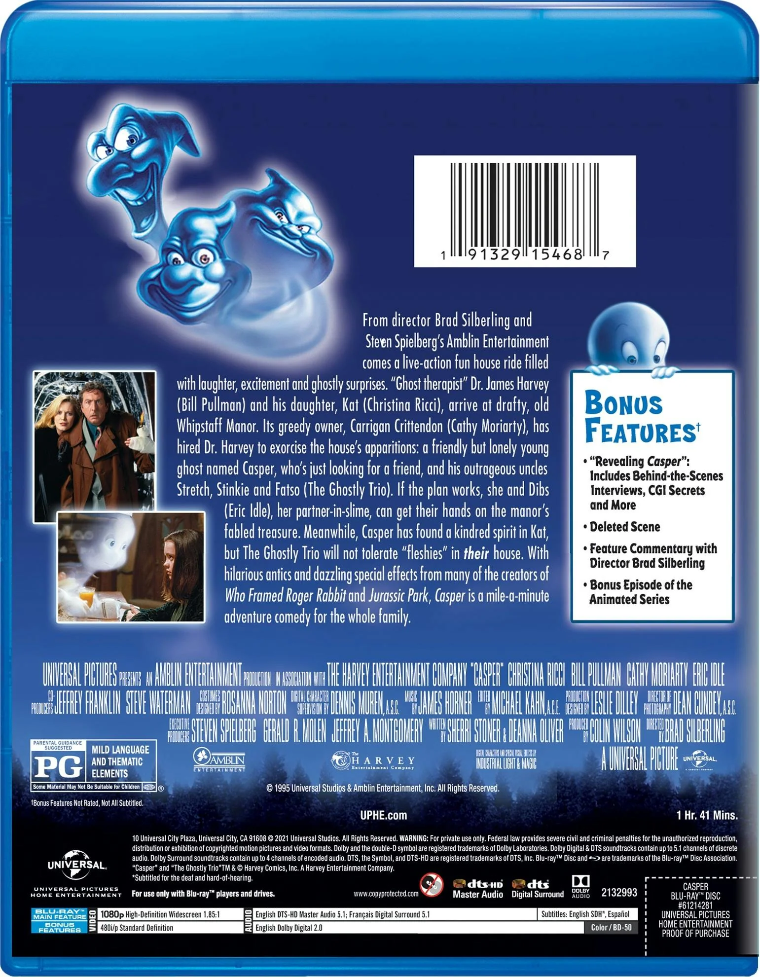 Casper (Blu-ray New Box Art) [Blu-ray] - Image 2