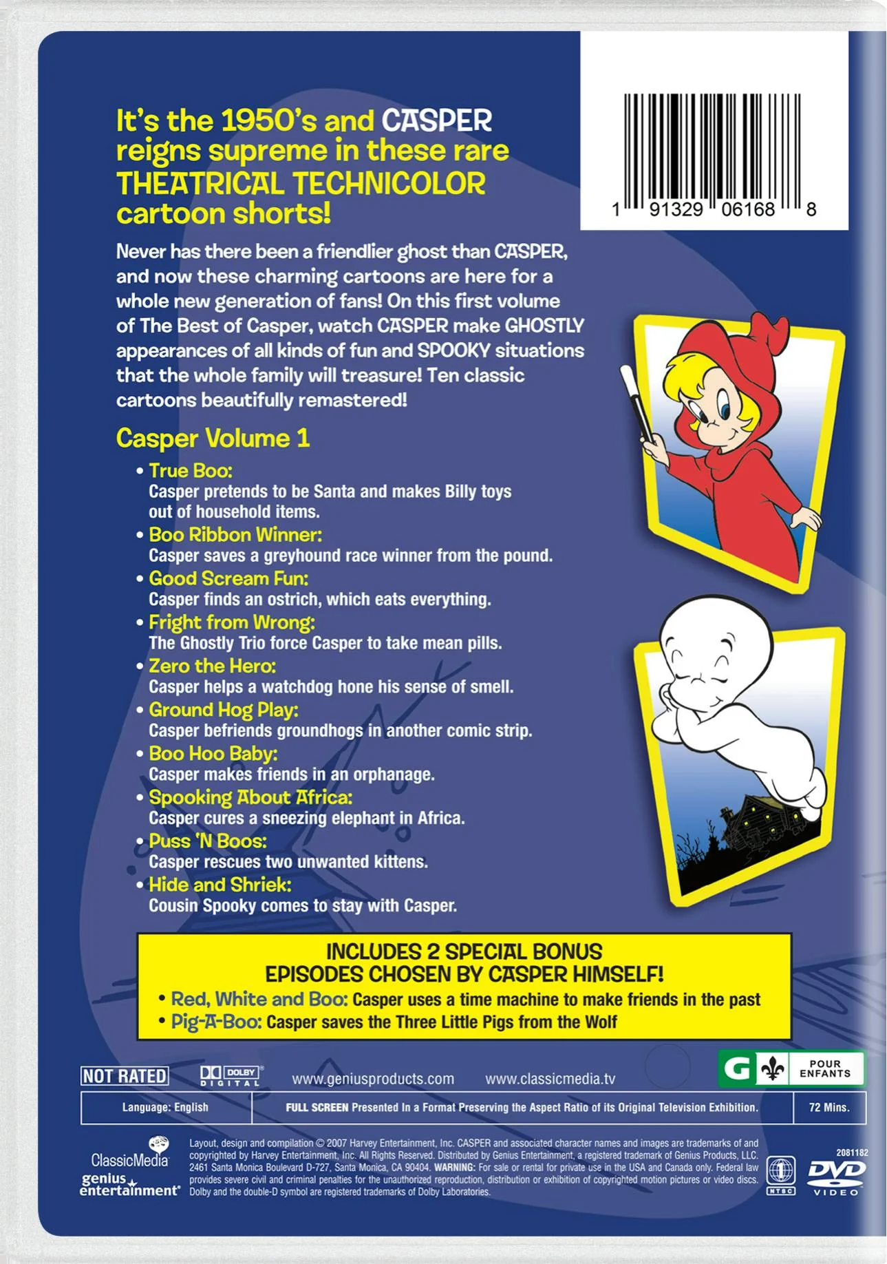 Casper the Friendly Ghost: Best of Casper - Volume 1 [DVD] - Image 2