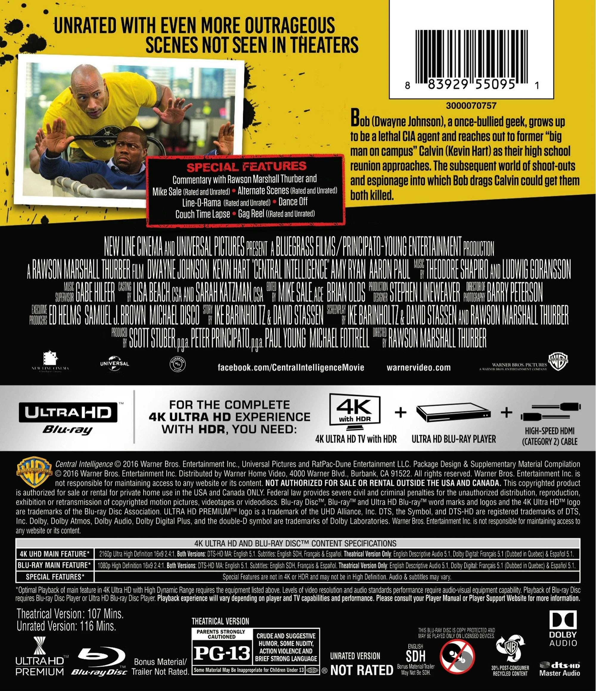 Central Intelligence (4K Ultra HD + Blu-ray) [UHD] - Image 3