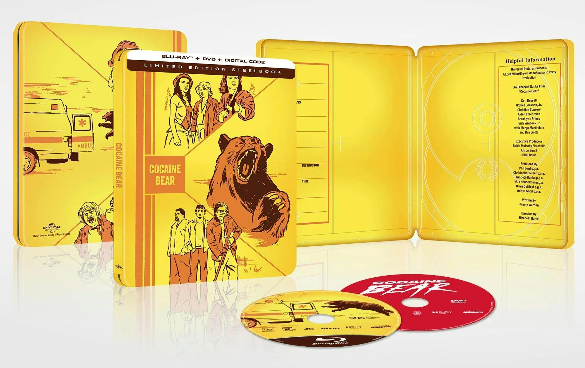 Cocaine Bear - Limited Edition Steelbook [Blu-ray] - Image 4