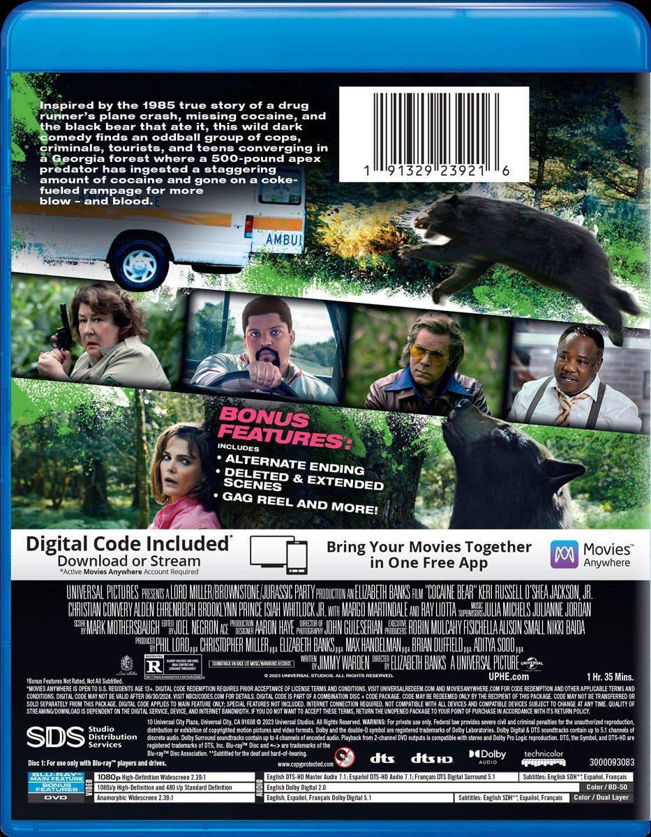 Cocaine Bear (with DVD) [Blu-ray] - Image 3