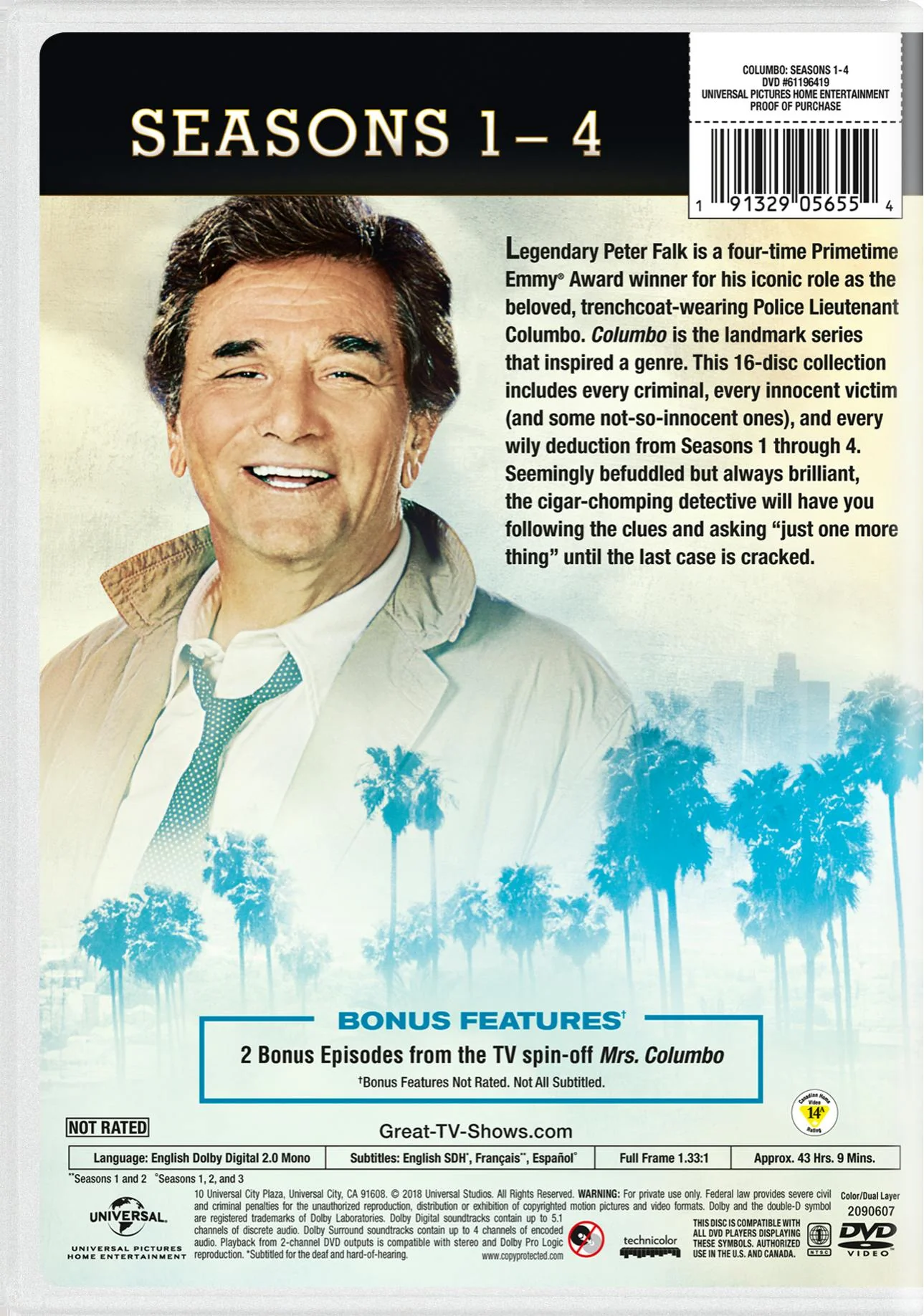 Columbo: Season 1-4 (DVD Set) [DVD] - Image 2