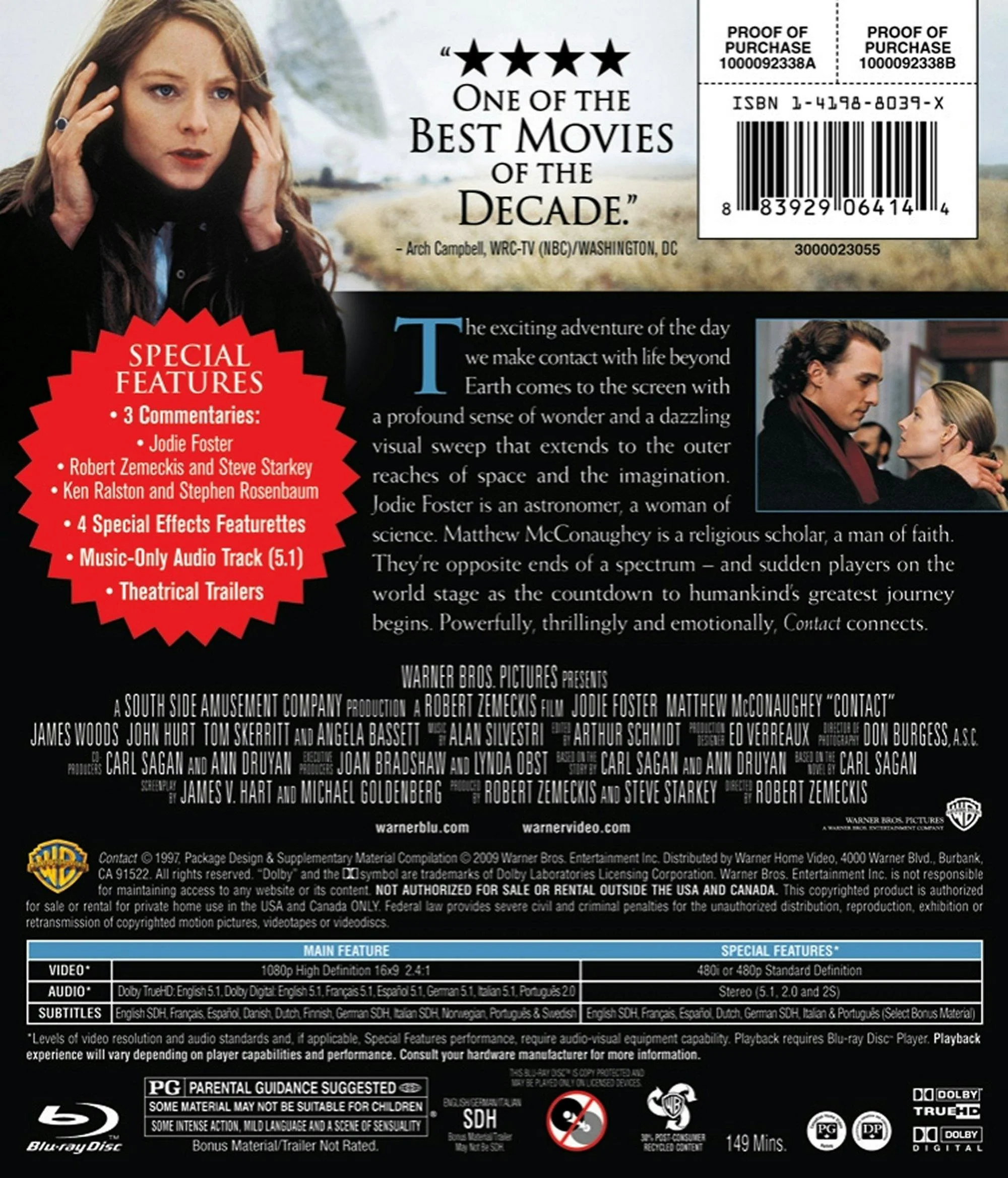 Contact [Blu-ray] - Image 3