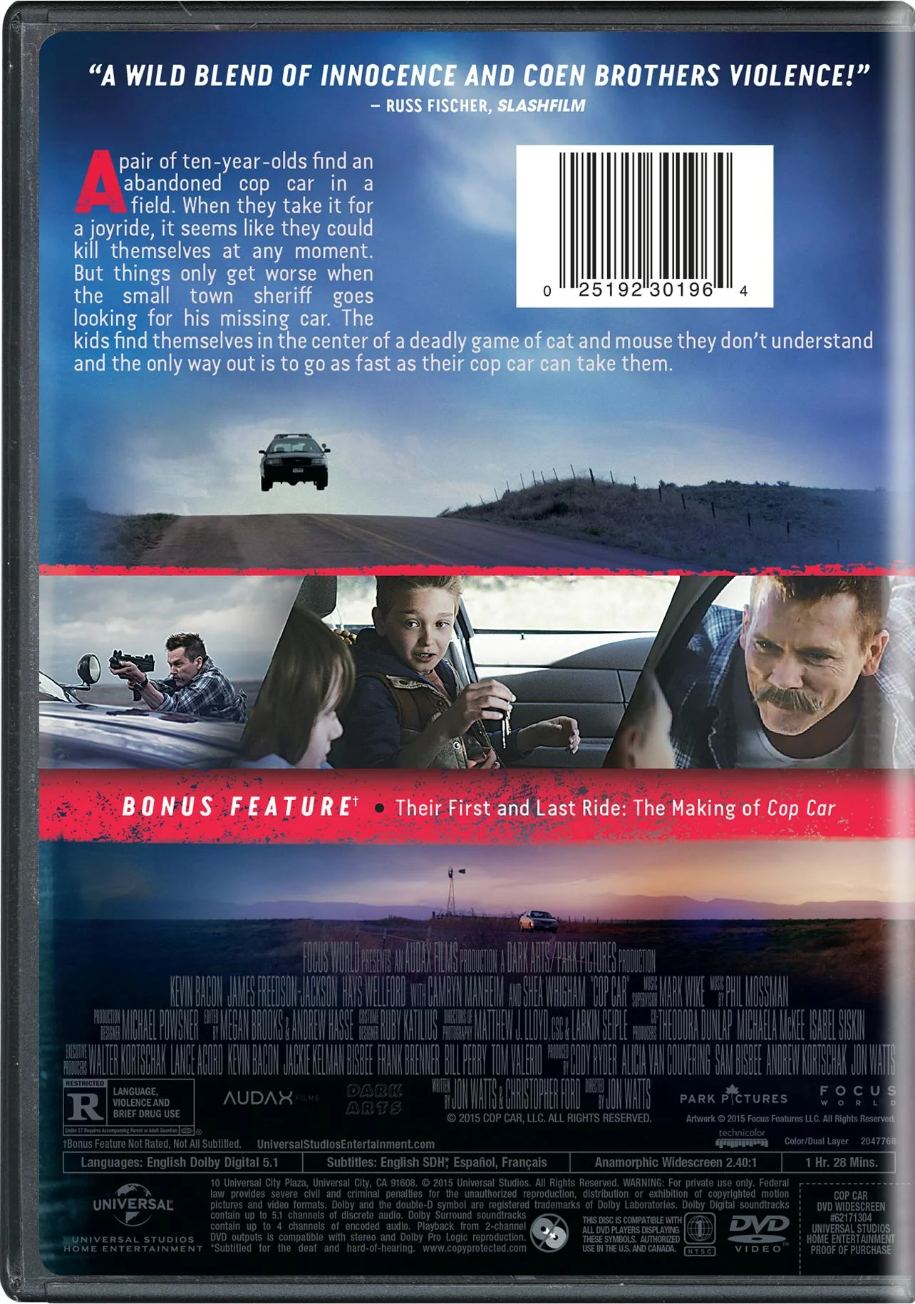 Cop Car [DVD] - Image 2