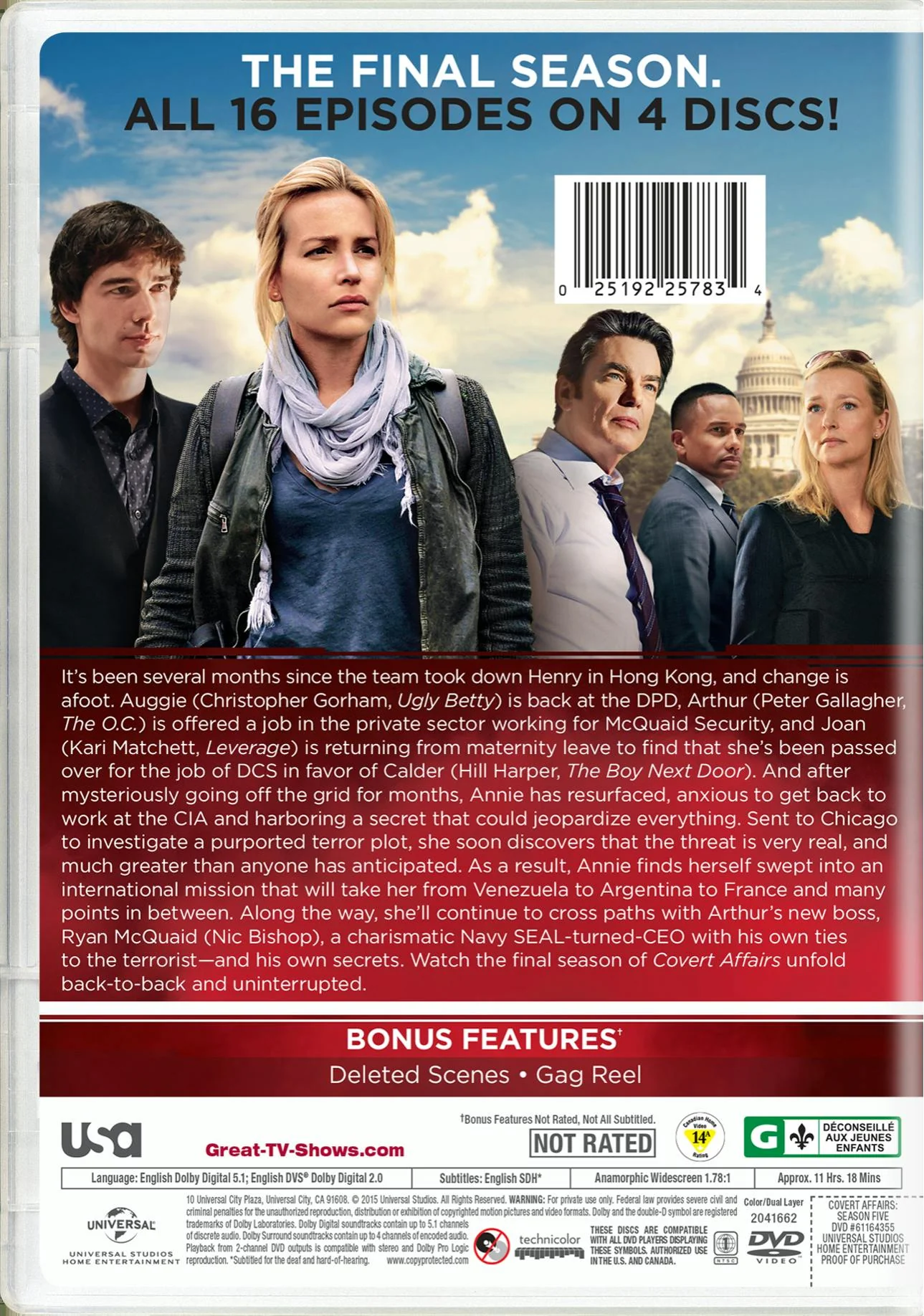 Covert Affairs: Season 5 [DVD] - Image 2