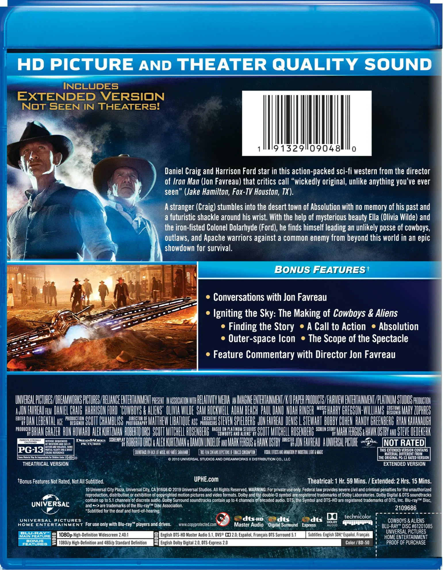 Cowboys and Aliens (Blu-ray New Box Art) [Blu-ray] - Image 2