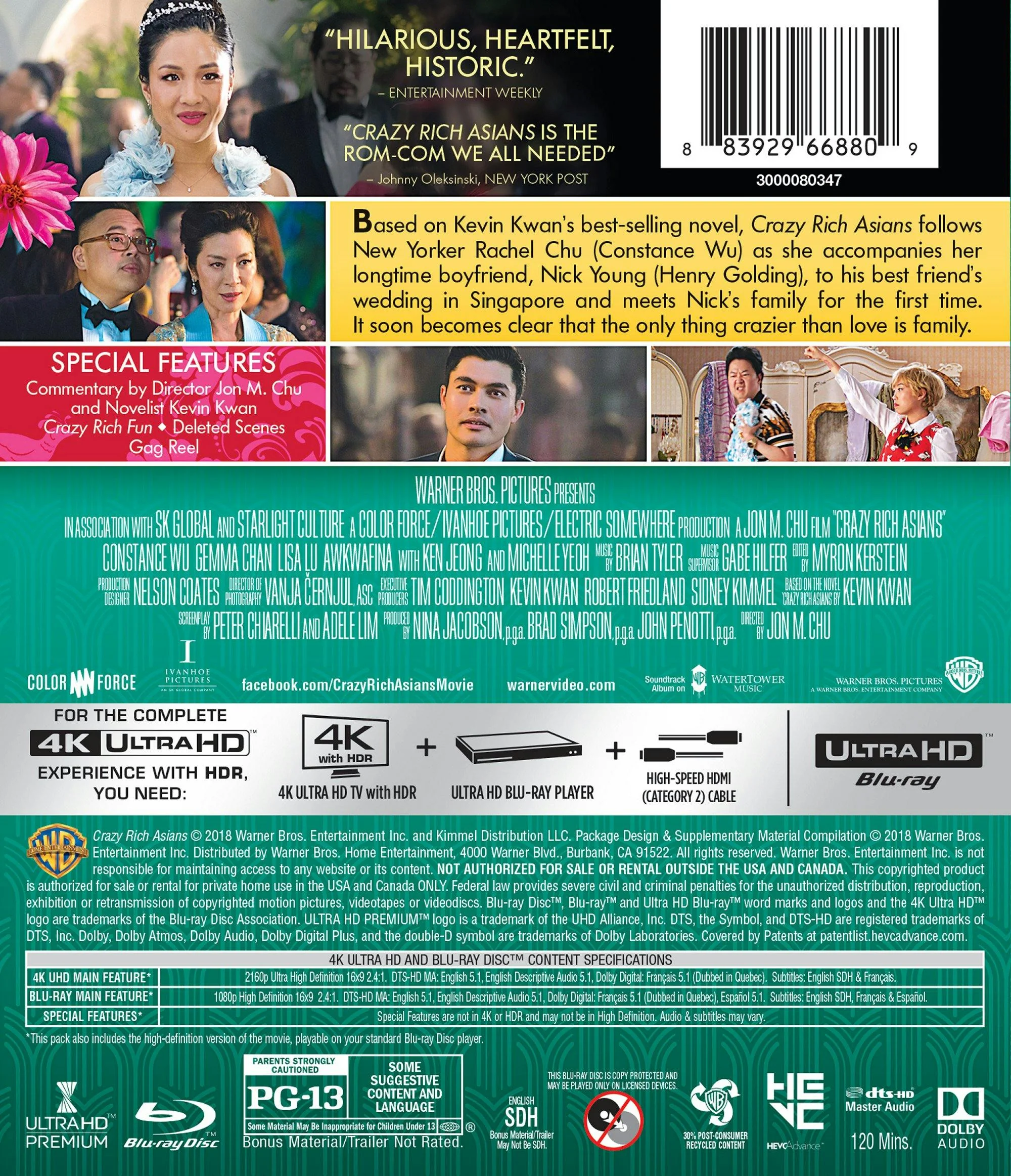 Crazy Rich Asians (Includes Blu-ray) [UHD] - Image 3