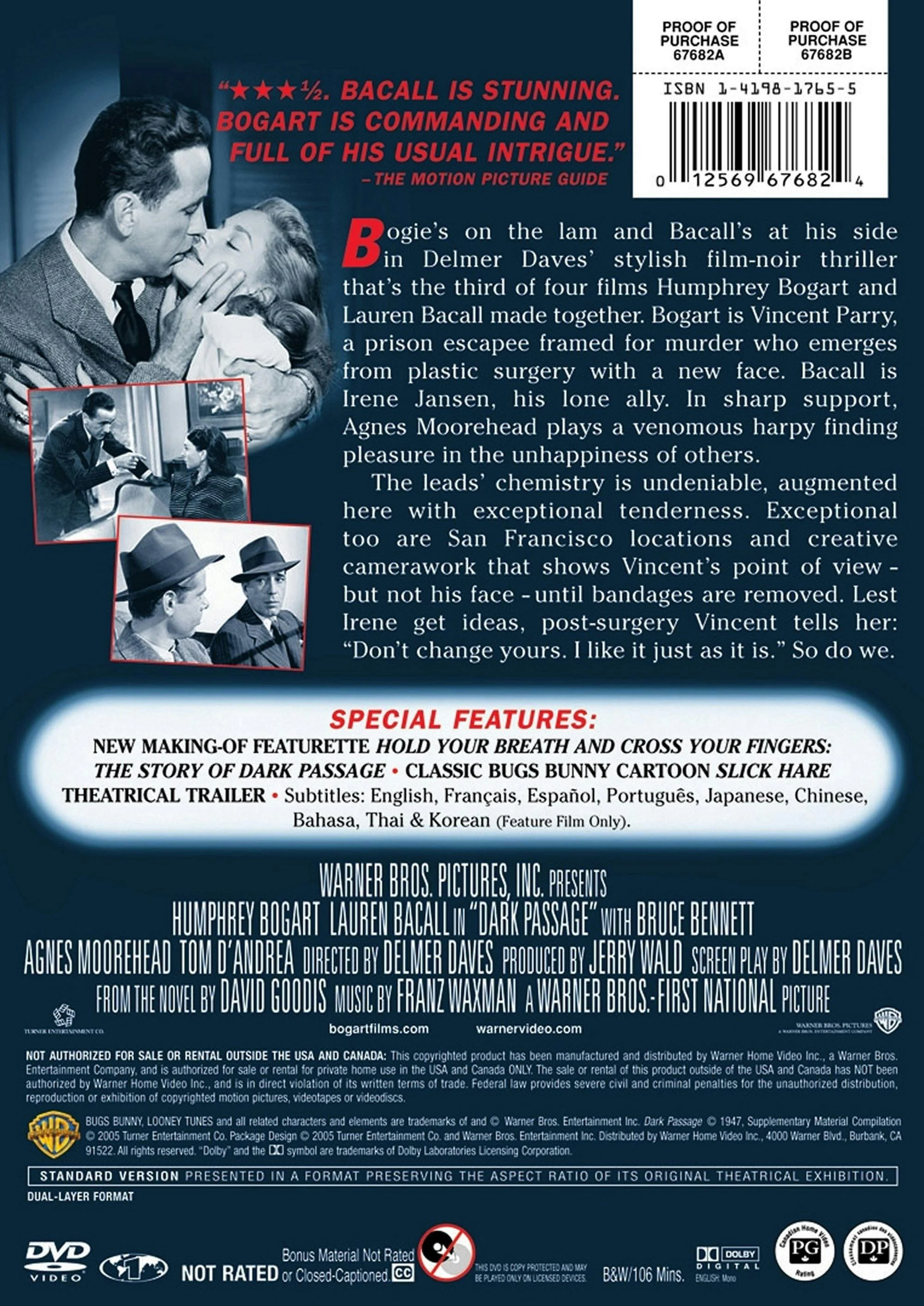 Dark Passage [DVD] - Image 2