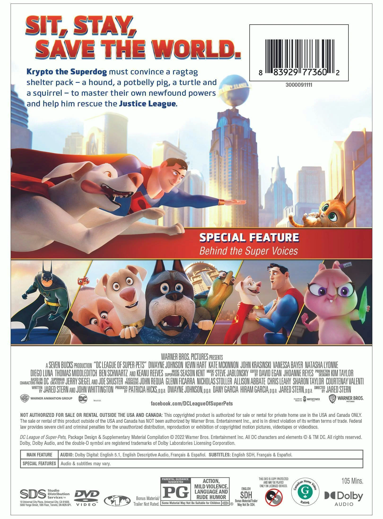 DC League of Super-pets [DVD] - Image 2