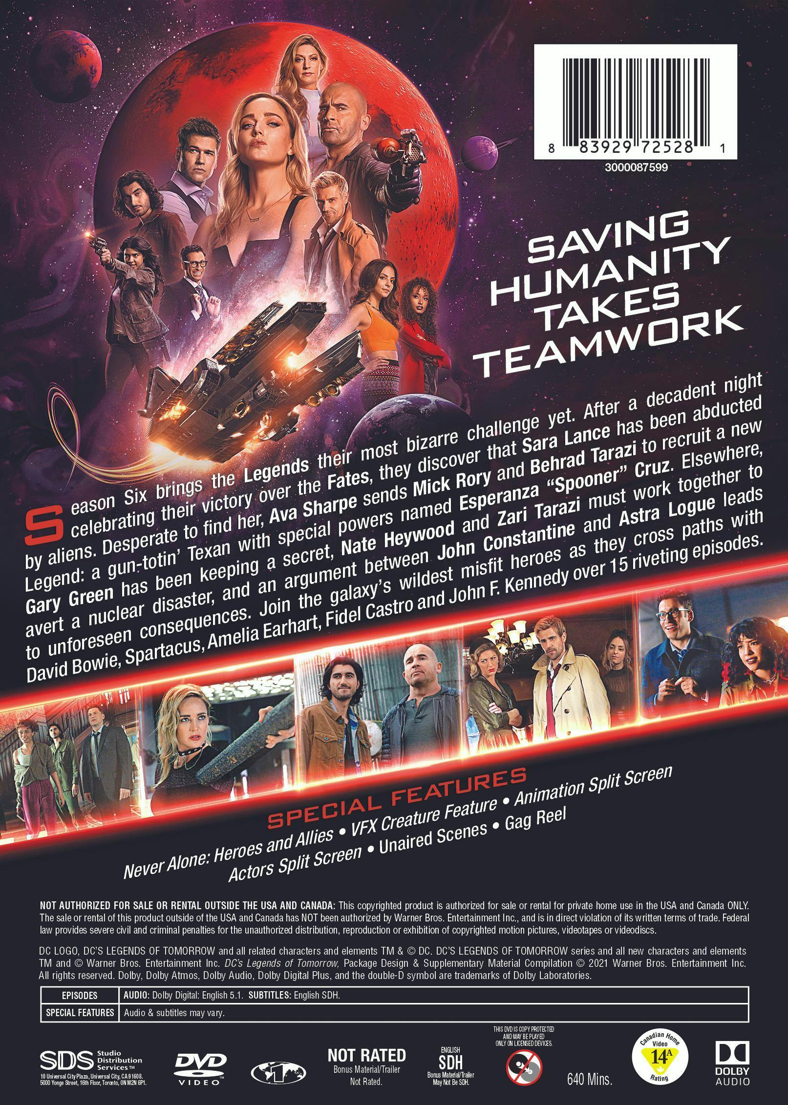 DC's Legends of Tomorrow: The Complete Sixth Season (Box Set) [DVD] - Image 2
