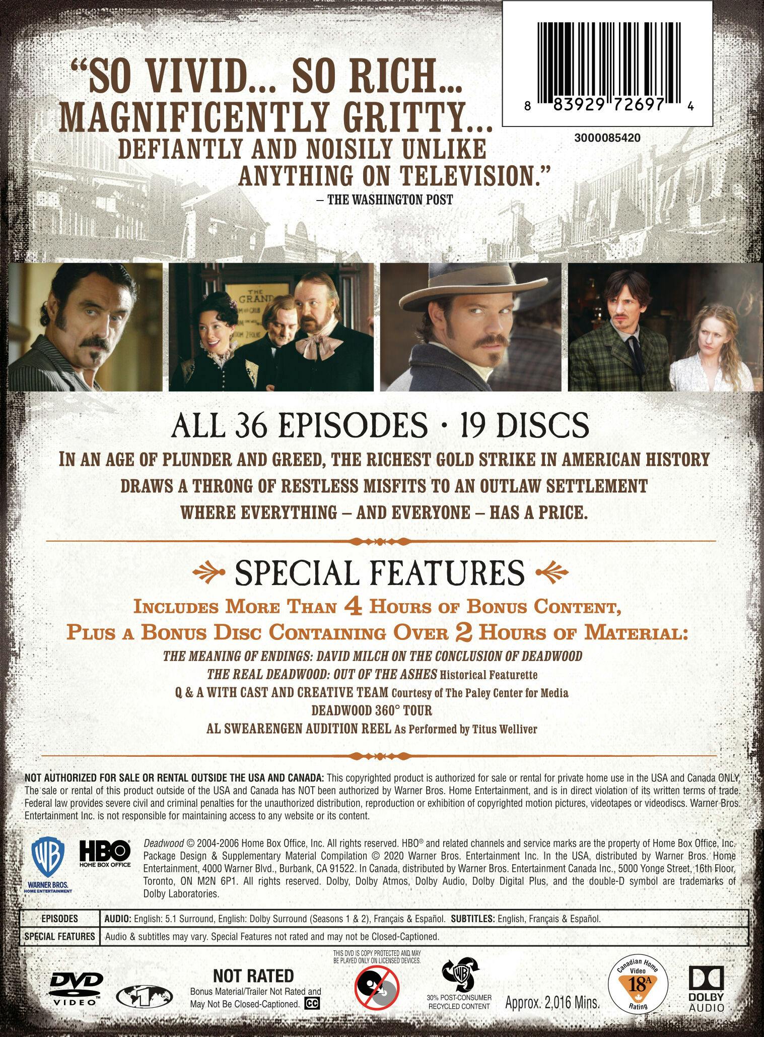 Deadwood: The Ultimate Collection (Box Set) [DVD] - Image 3