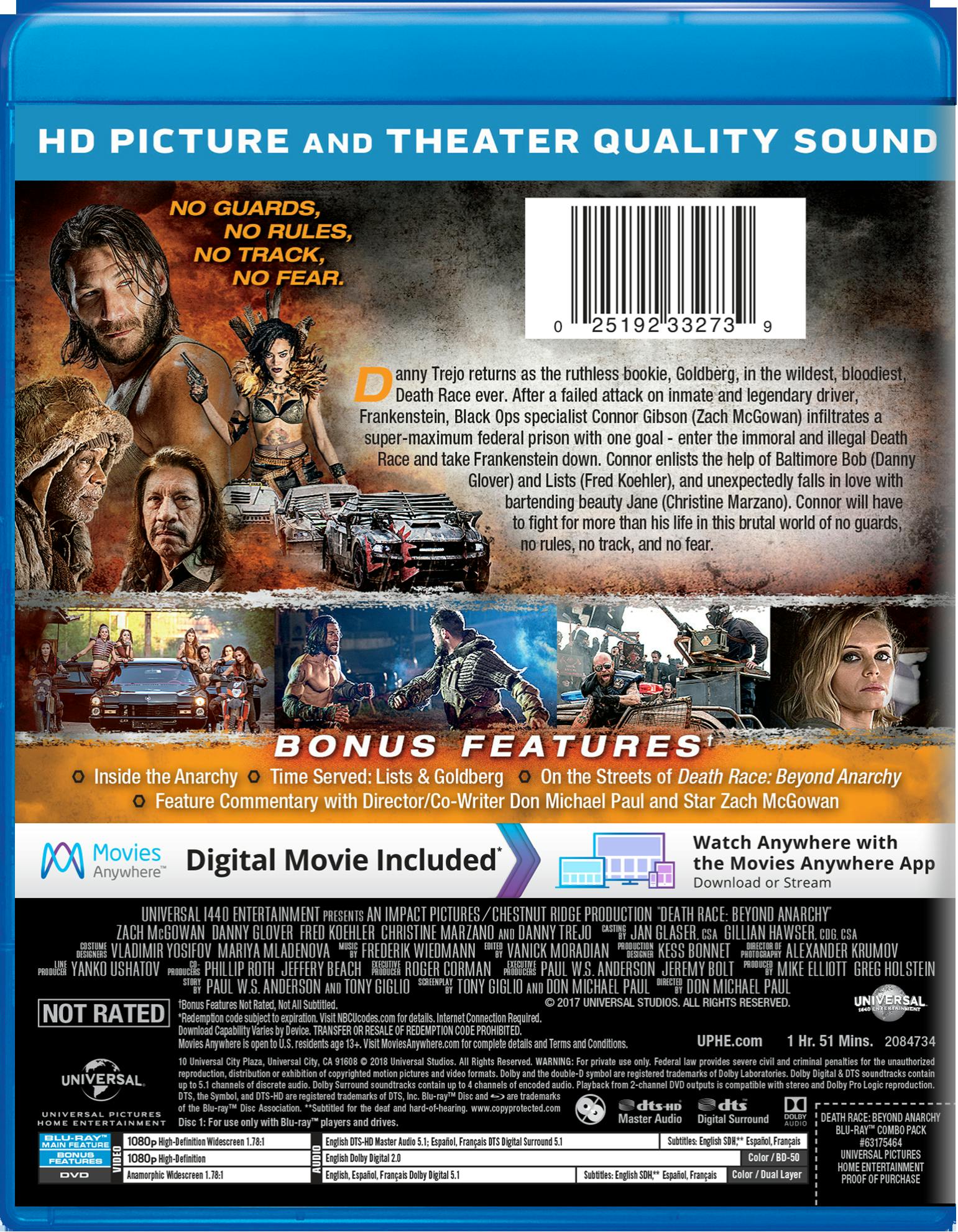 Death Race: Beyond Anarchy (Unrated & Unhinged DVD + Digital) [Blu-ray] - Image 2