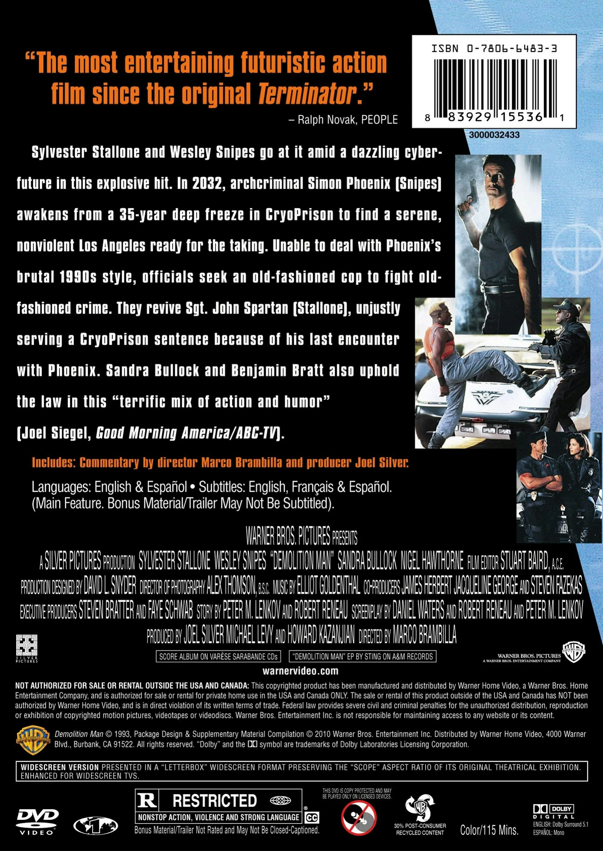 Demolition Man (DVD New Packaging) [DVD] - Image 2