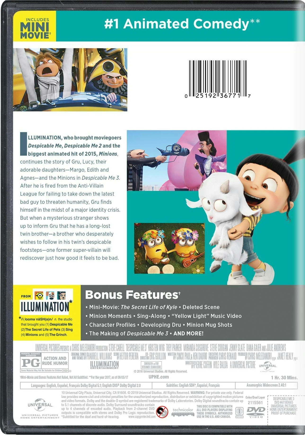 Despicable Me 3 (Special Edition) [DVD] - Image 2