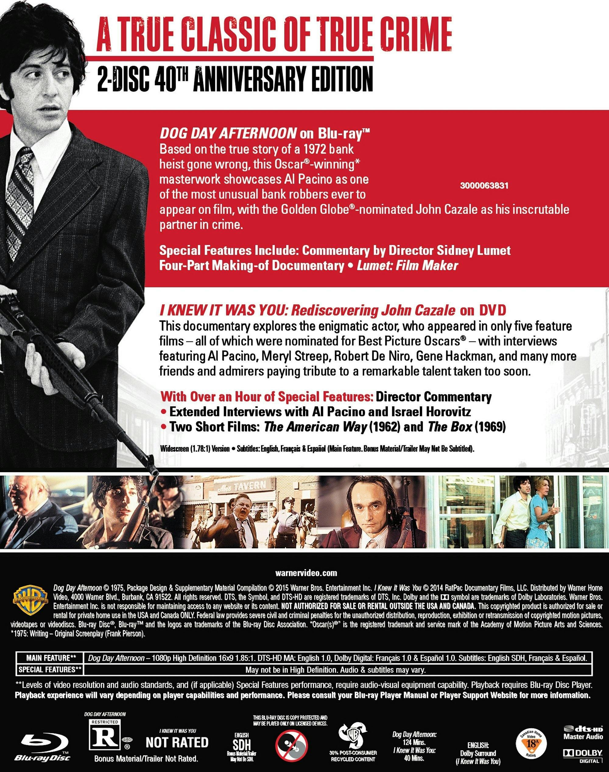 Dog Day Afternoon (40th Anniversary Edition) [Blu-ray] - Image 2