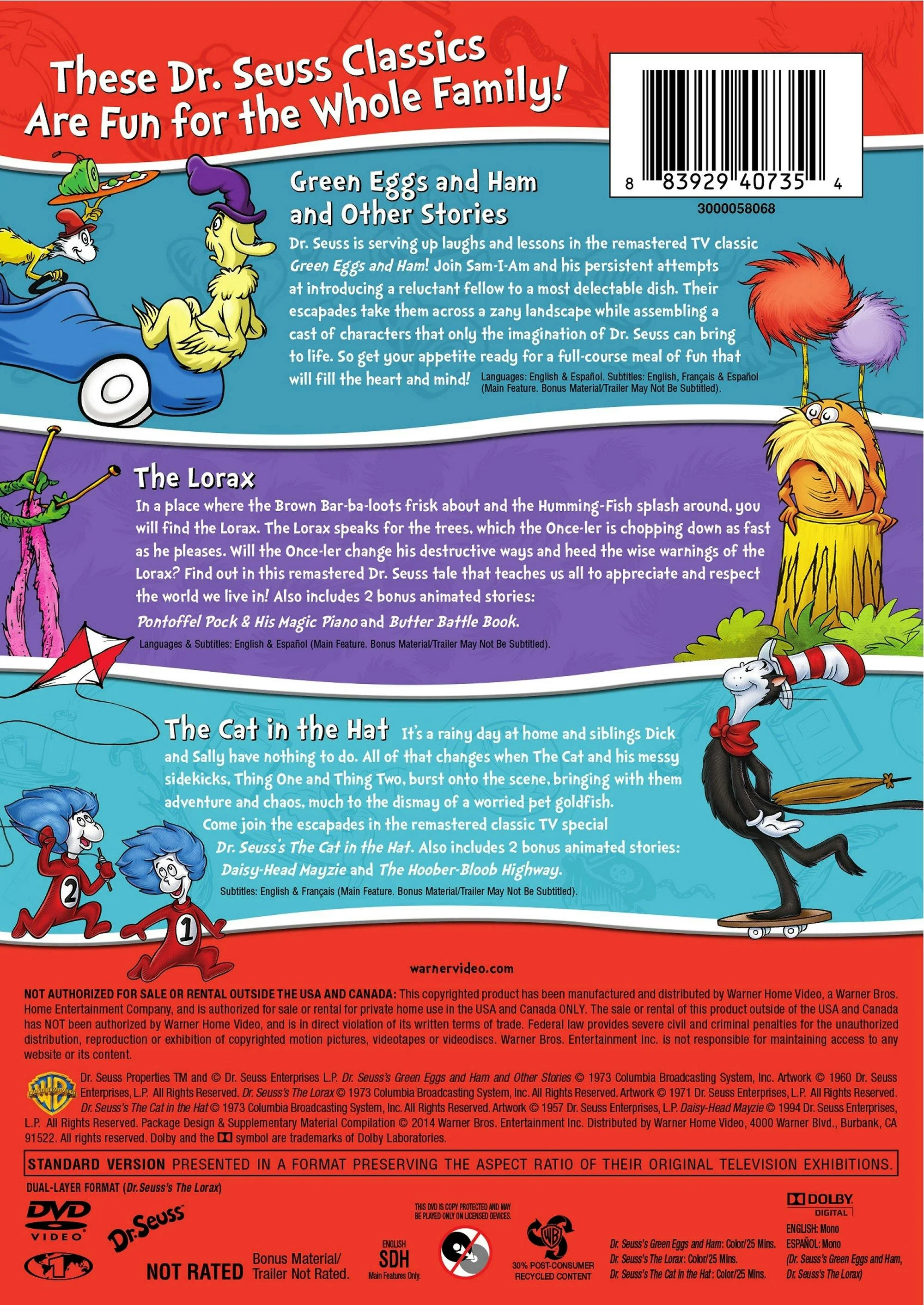 Dr. Seuss Collection (Box Set) [DVD] - Image 2