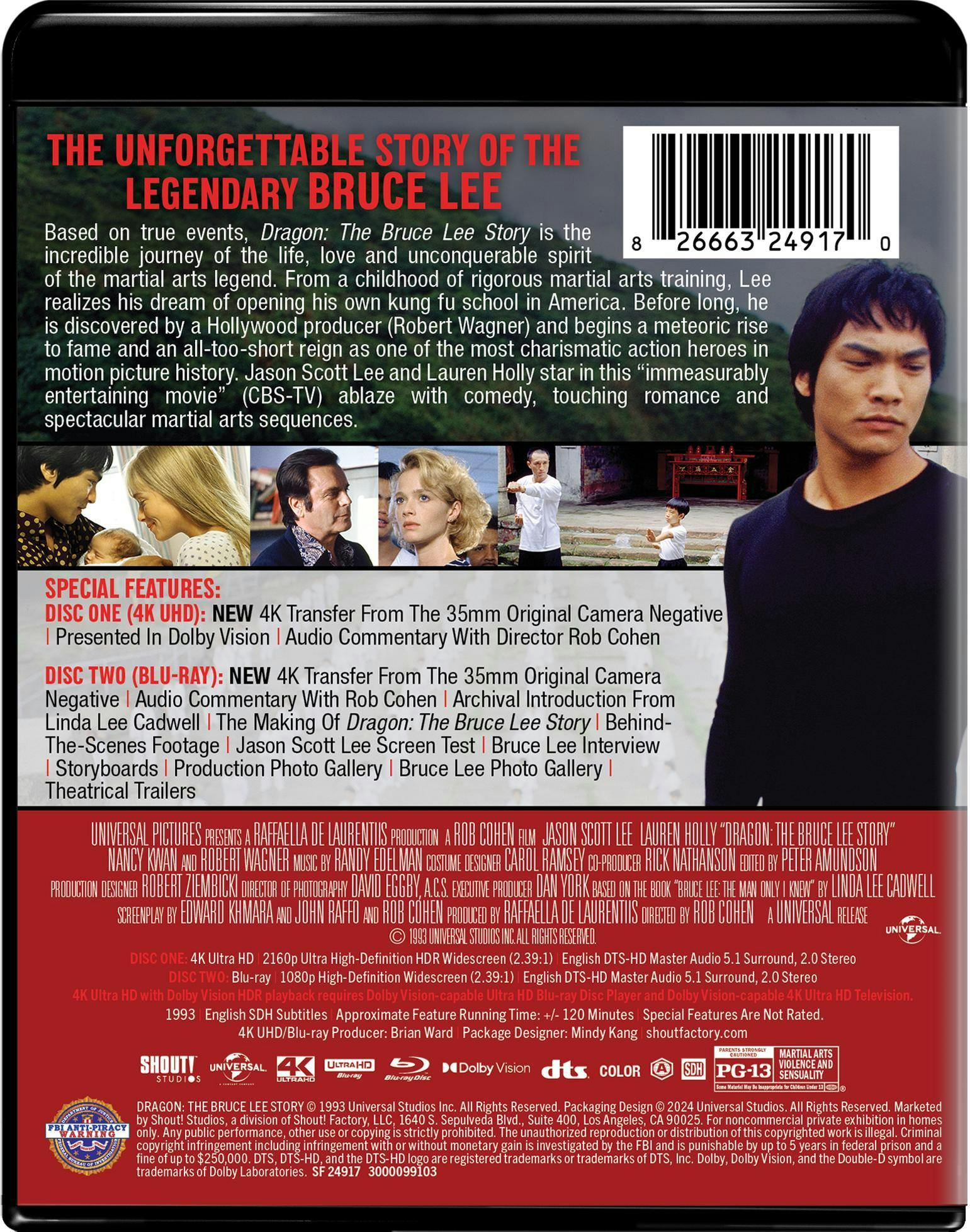 Dragon: The Bruce Lee Story (4K Ultra HD + Blu-ray) [UHD] - Image 3