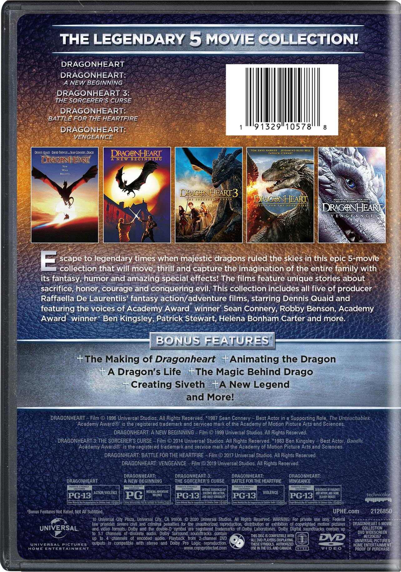 Dragonheart: 5-Movie Collection (DVD Set) [DVD] - Image 2