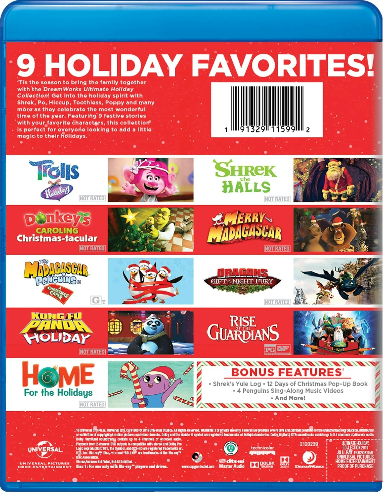 DreamWorks Ultimate Holiday Collection  (Blu-ray Set) [Blu-ray] - Image 2
