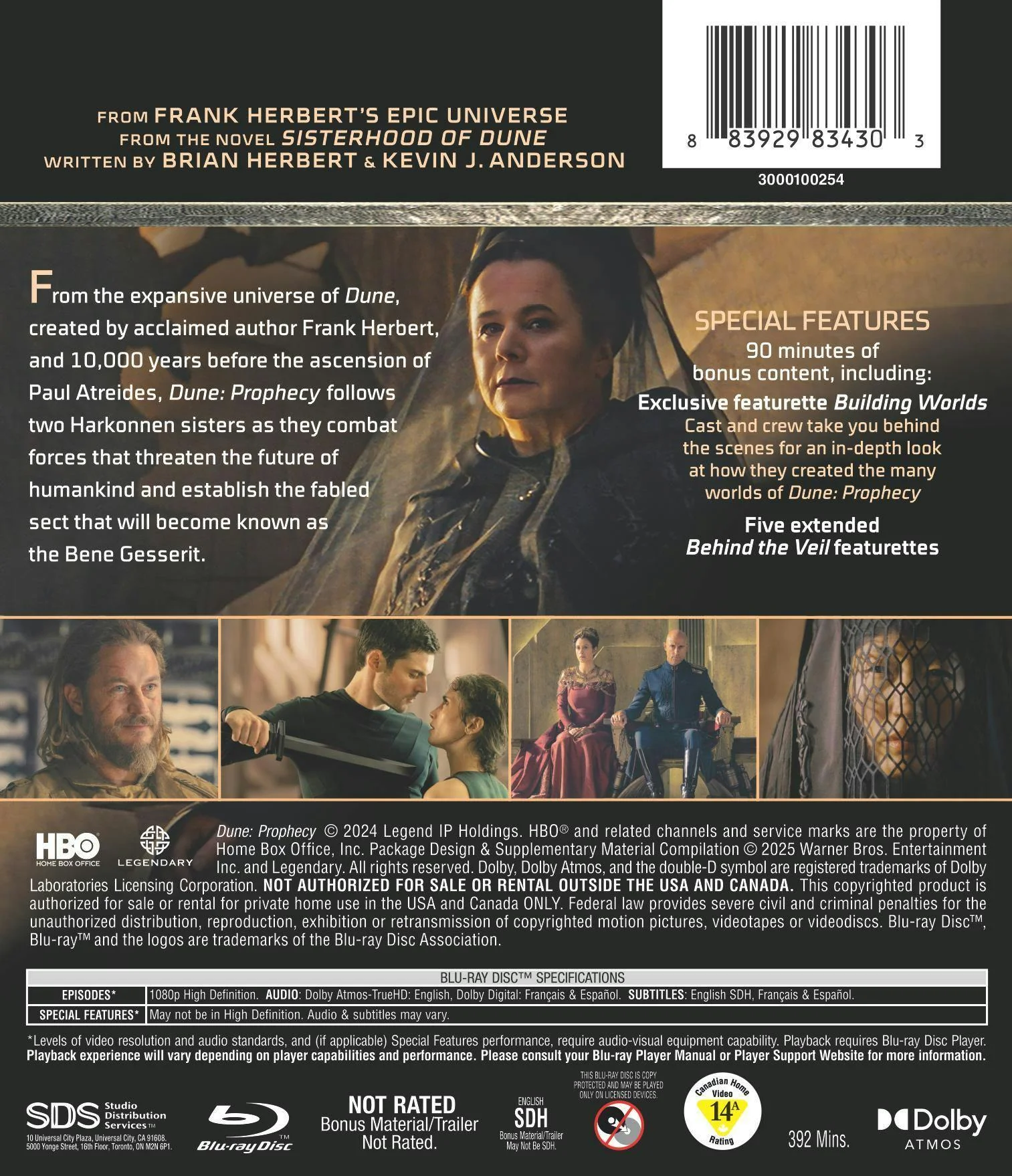 Dune: Prophecy: The Complete First Season [Blu-ray] - Image 3