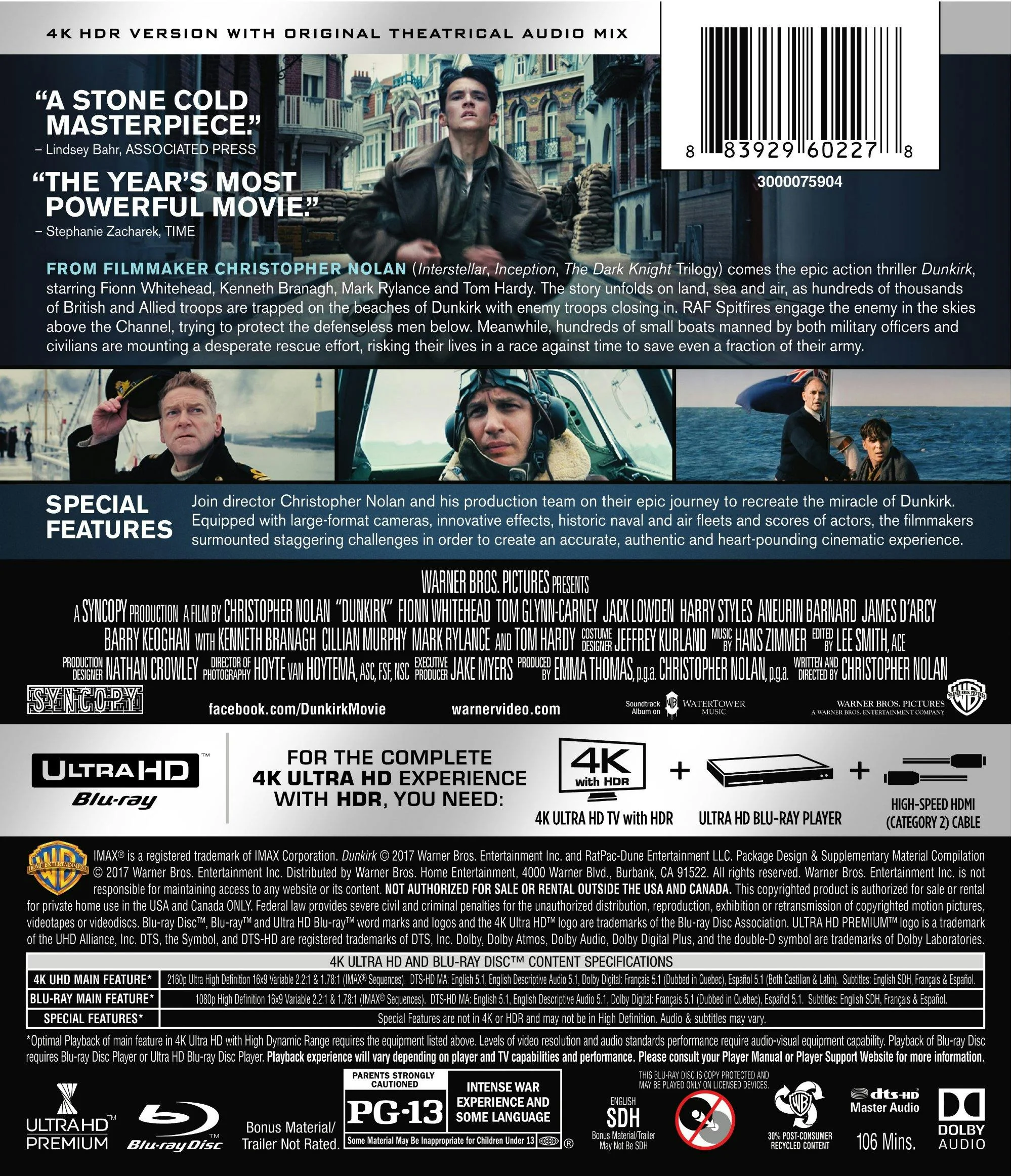 Dunkirk (4K Ultra HD + Blu-ray) [UHD] - Image 2
