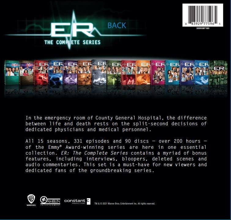 ER: The Complete Series (DVD New Box Art) [DVD] - Image 3