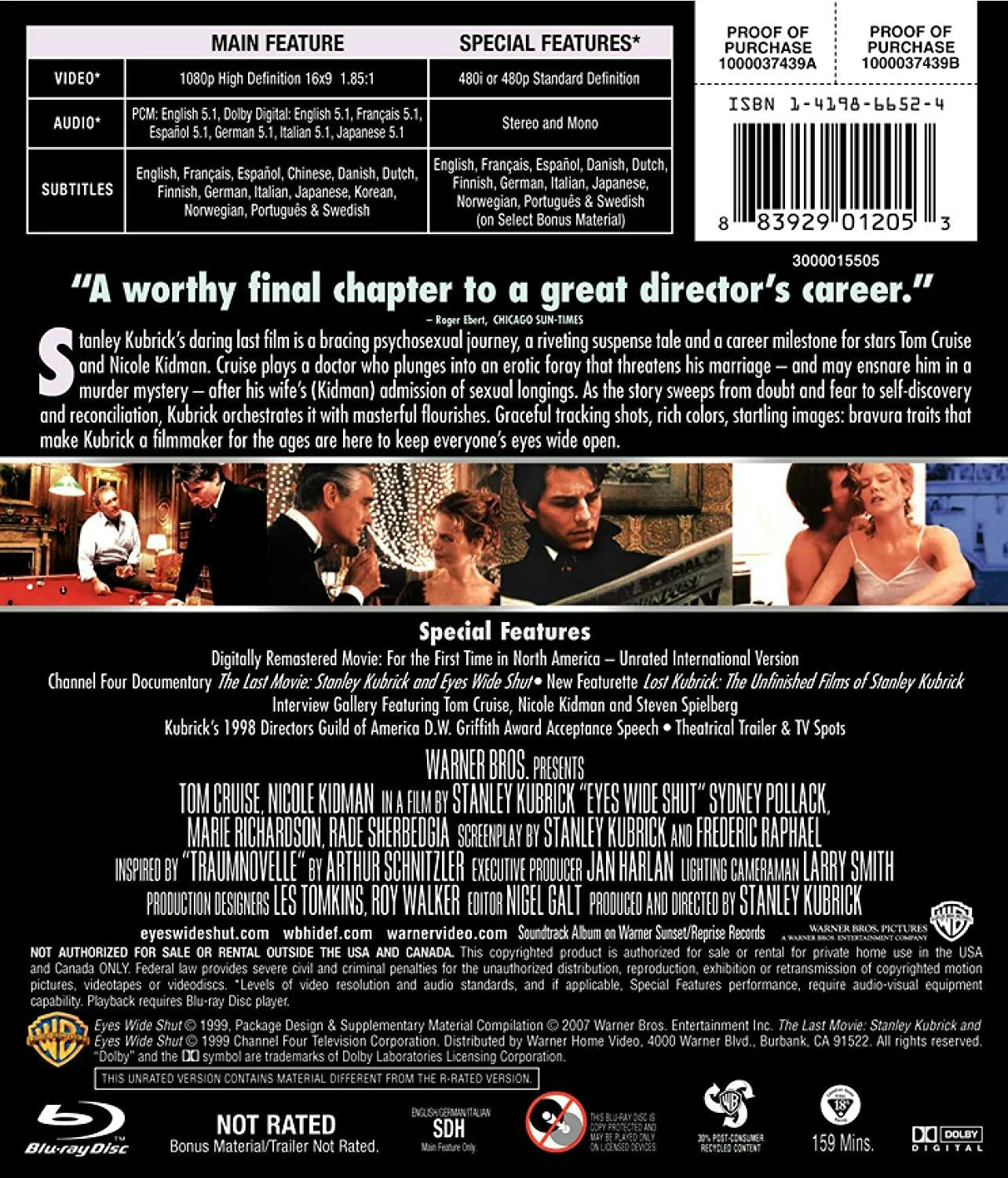 Eyes Wide Shut (Special Edition) [Blu-ray] - Image 2