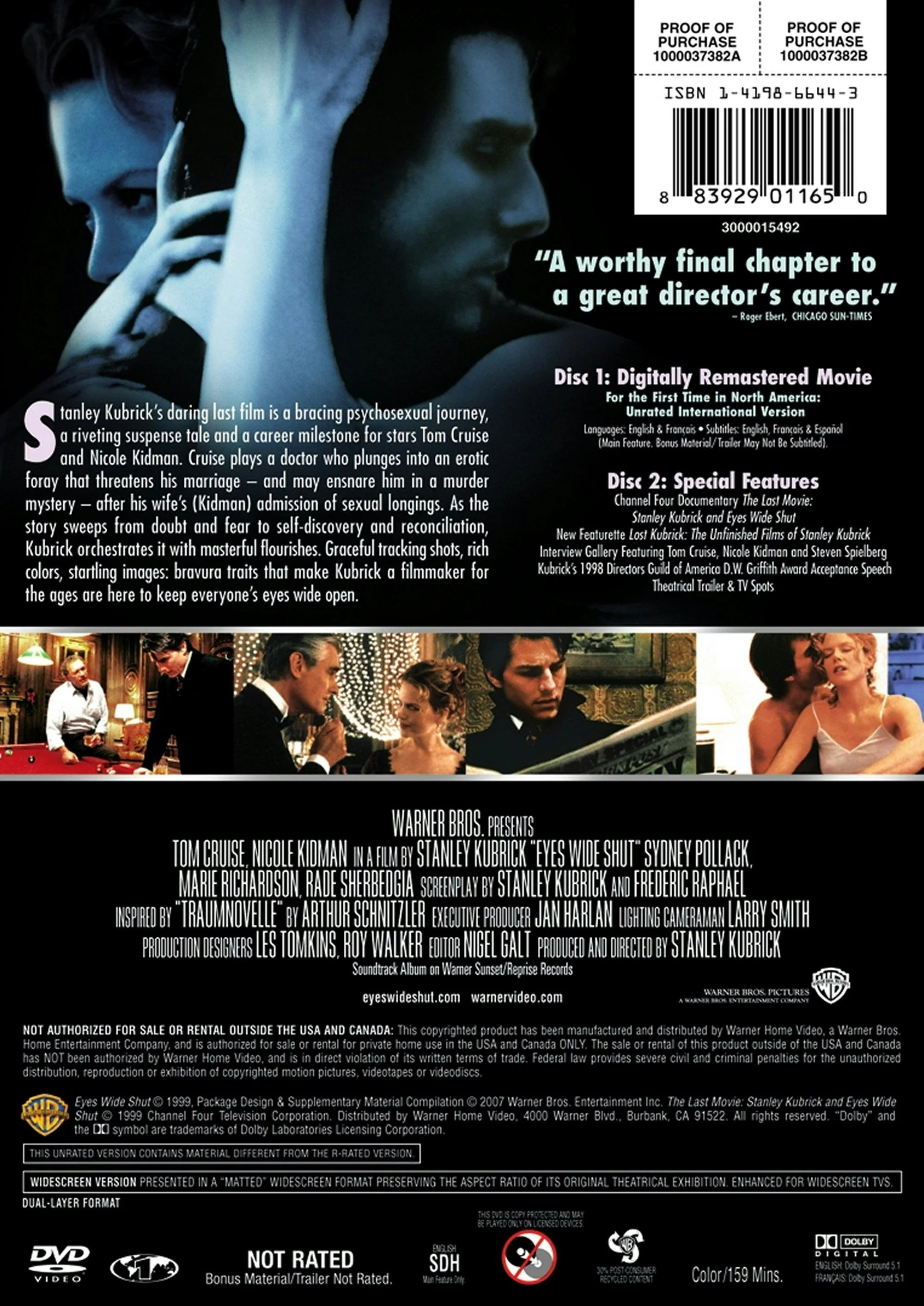 Eyes Wide Shut: Special Edition (DVD Special Edition) [DVD] - Image 3