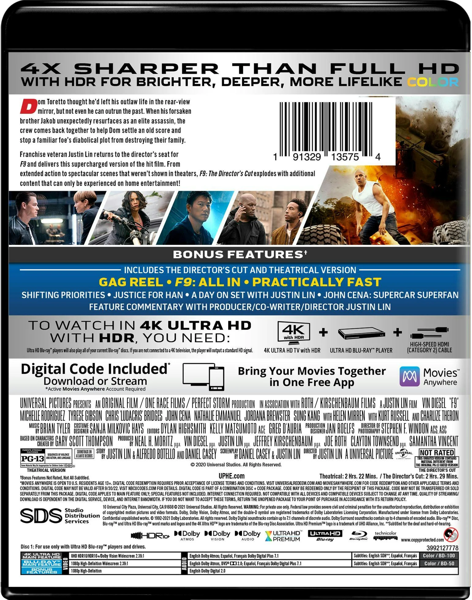 F9: The Fast Saga (4K UHD + Blu-ray) [UHD] - Image 3