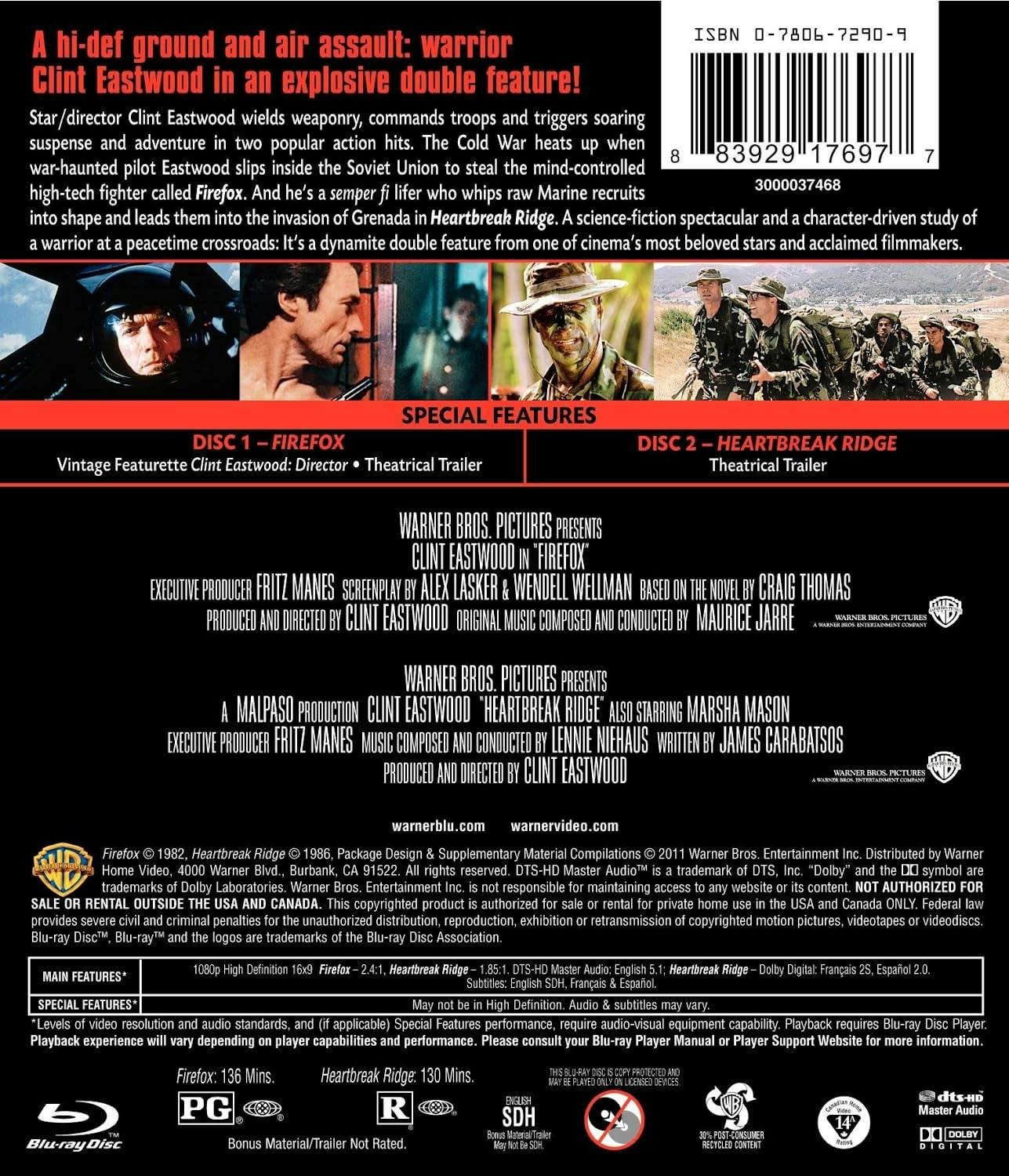 Firefox/Heartbreak Ridge (Blu-ray Double Feature) [Blu-ray] - Image 2