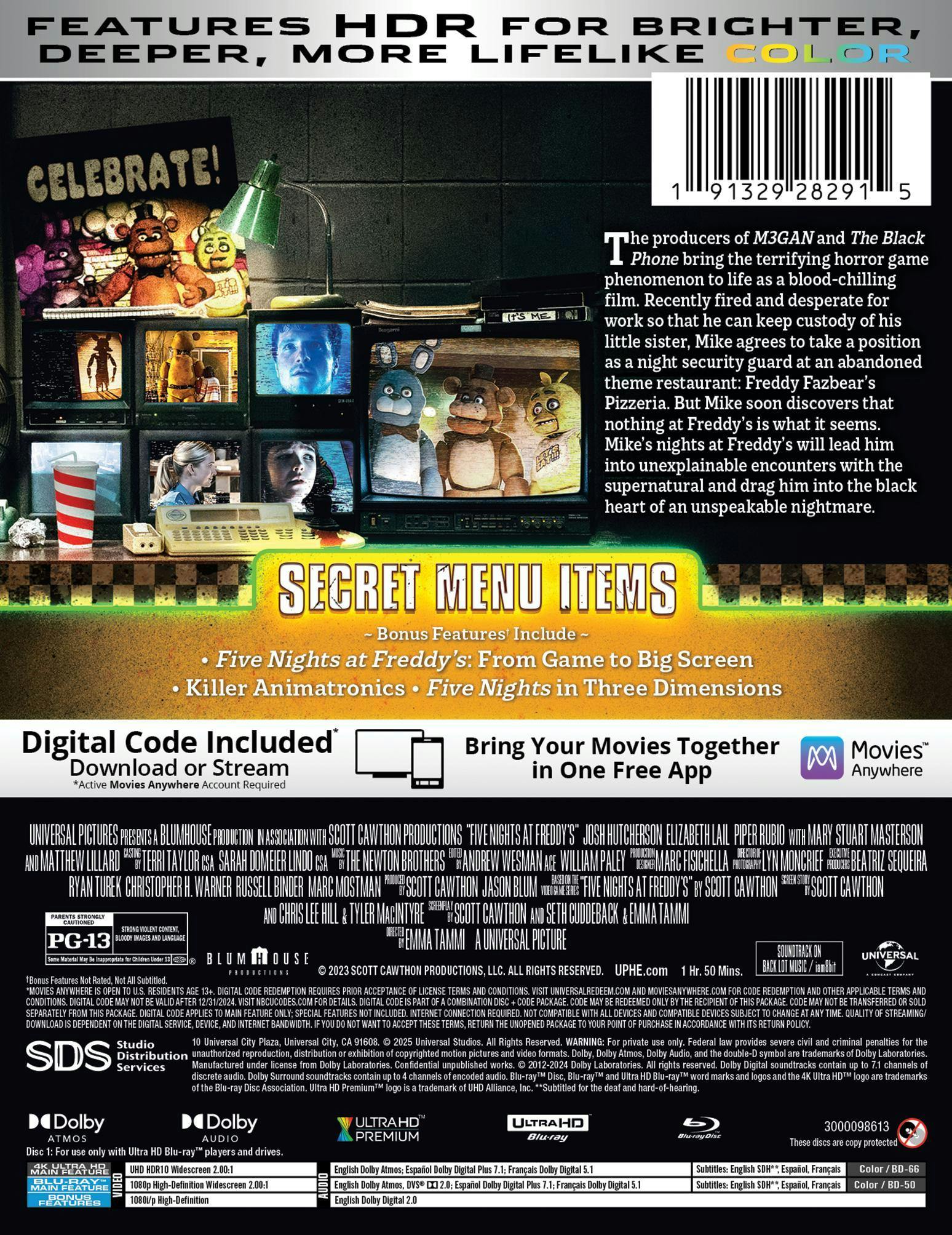 Five Nights at Freddy's (Limited Edition 4K Ultra HD Steelbook + Blu-ray + Digital) [UHD] - Image 3
