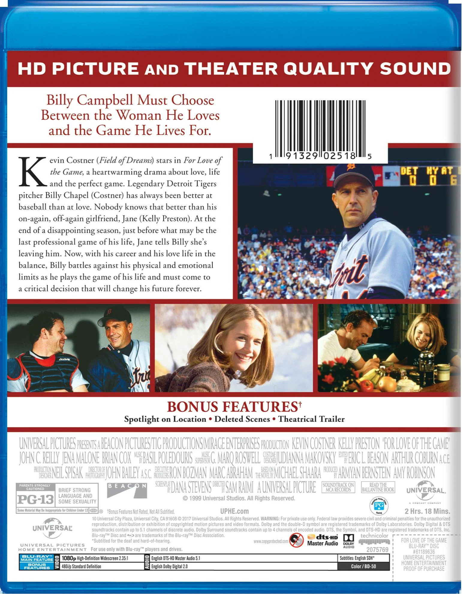 For Love of the Game [Blu-ray] - Image 2